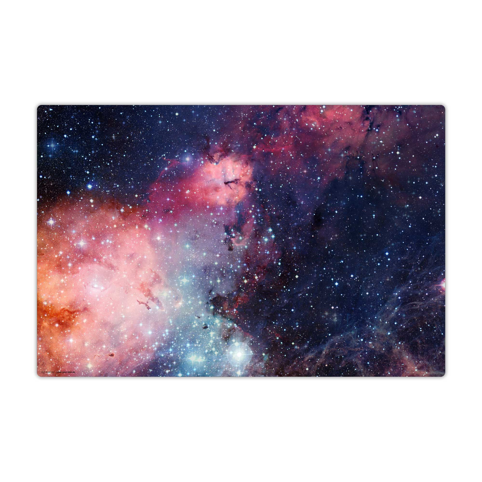 cover-your-desk.de Schreibtischunterlage abwaschbar – Entfernte Galaxie – aus premium Vinyl – Made in Germany, (1 tlg)
