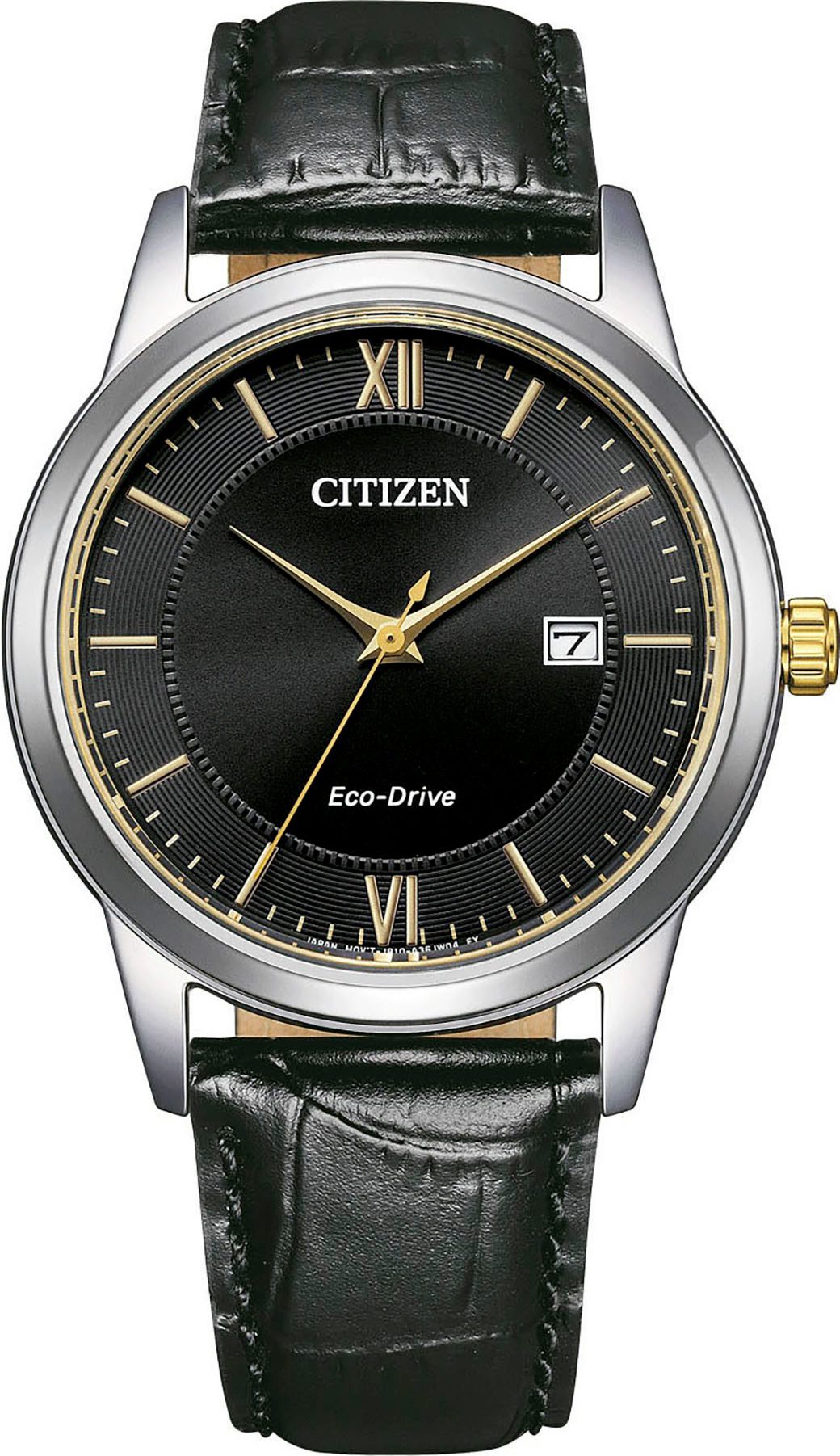 Citizen Solaruhr AW1784-16E, Armbanduhr, Herrenuhr, Lederarmband, analog, Tag