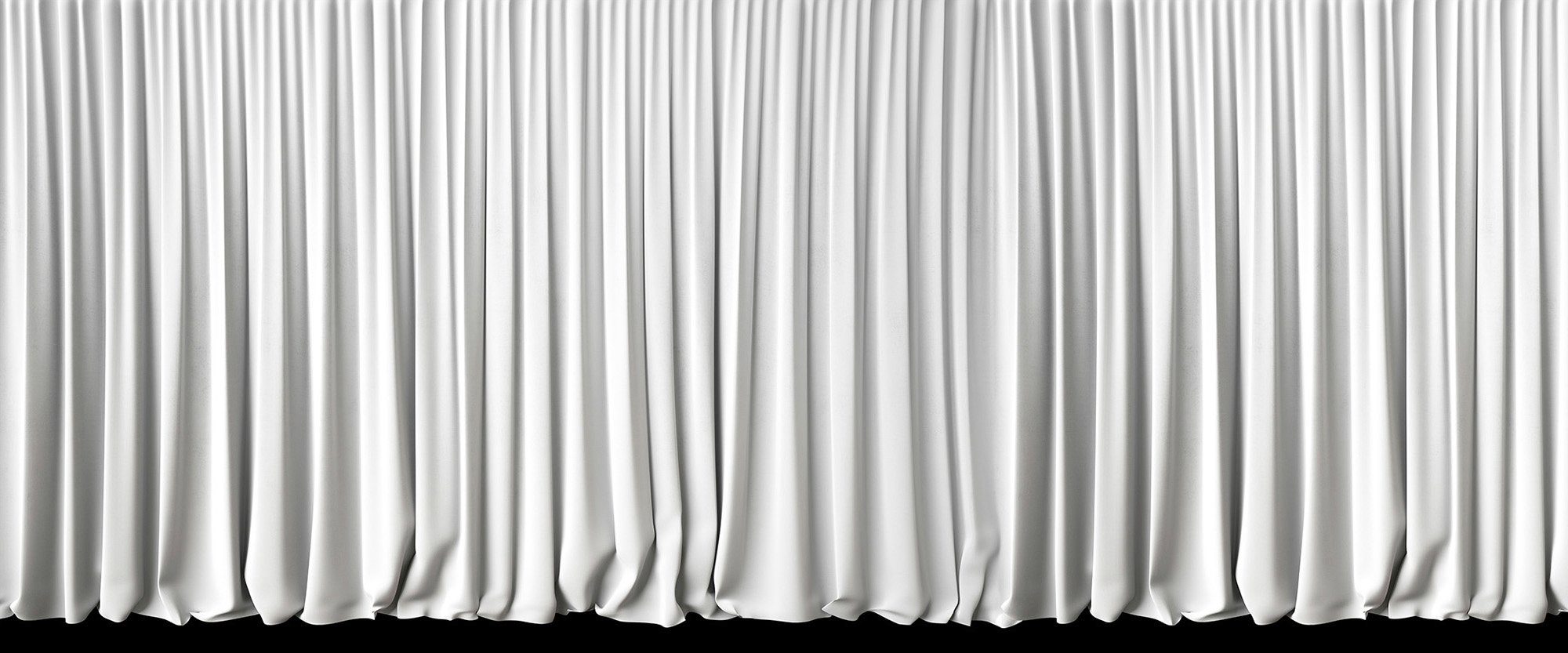 Architects Paper Fototapete White Curtain, (Set, 6 St), Vlies, Wand, Schräge