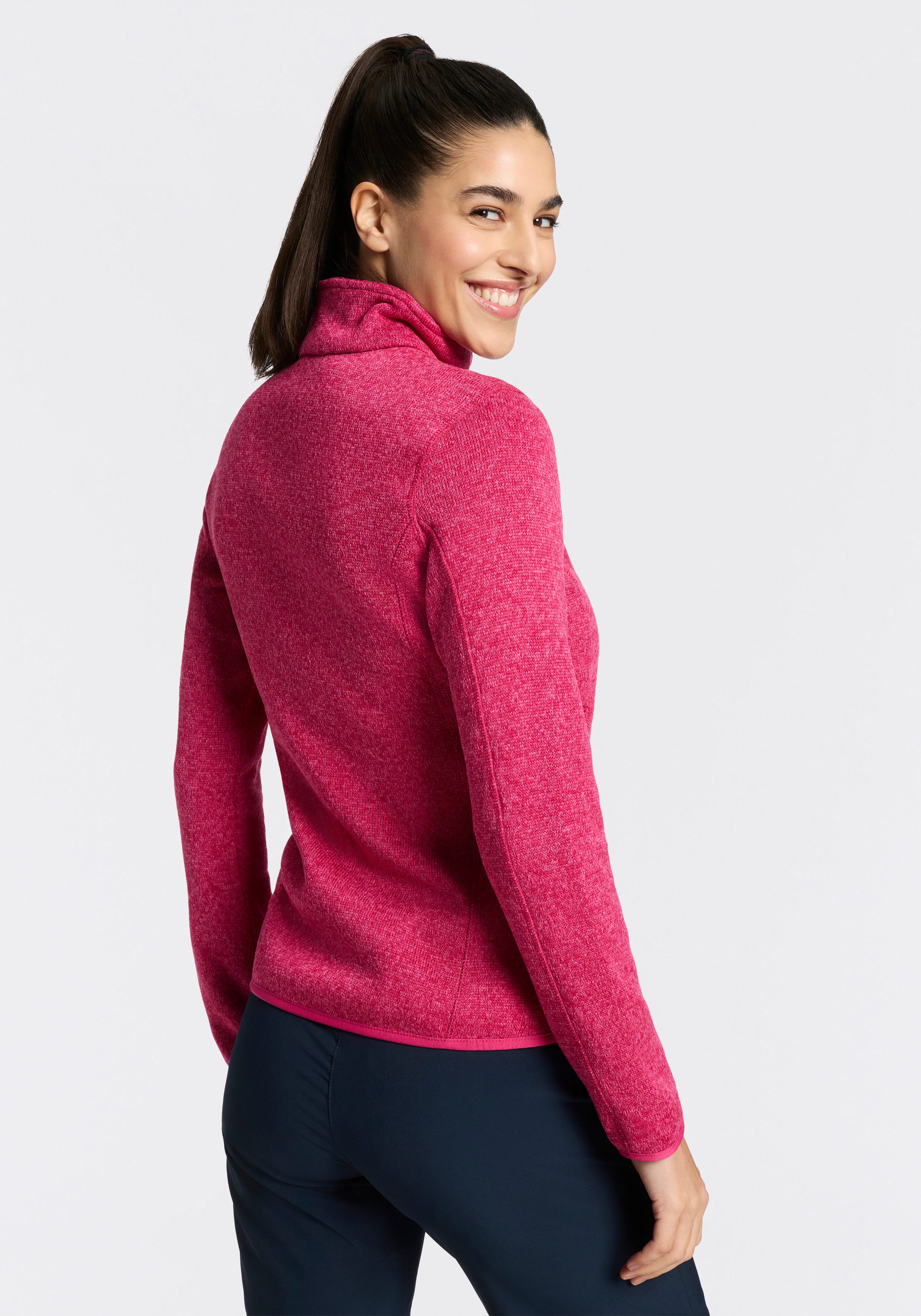 CMP Strickfleecejacke KNITTED MELANGE FLEECE WOMAN JACKET Wärmeisolierend & günstig online kaufen
