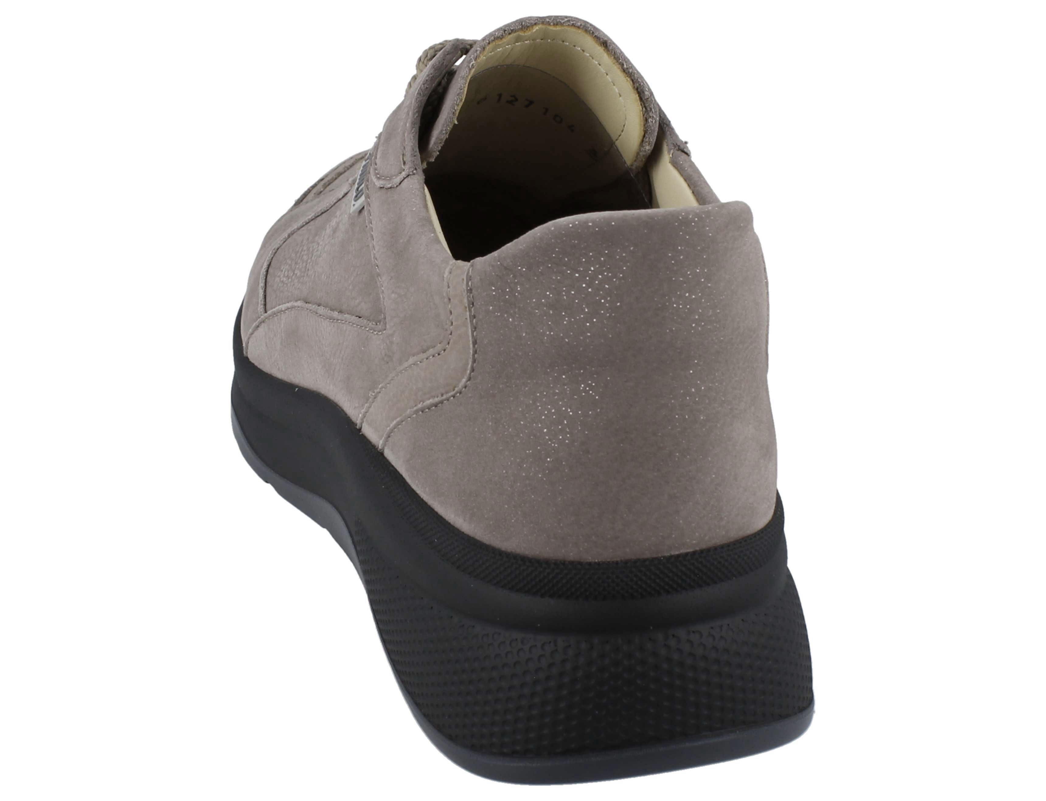 Finn Comfort FINN COMFORT FINNCO Piccadilly Damen Halbschuhe beige glitzernd Schnürschuh Wechselfußbett