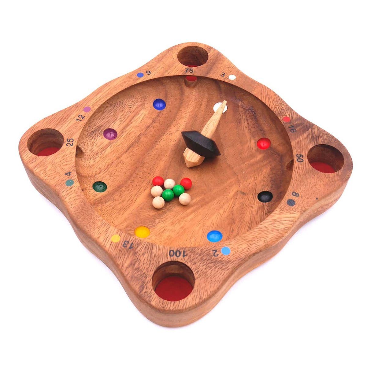 ROMBOL Denkspiele Spiel, Brettspiel Tiroler Roulette - traditionelles Holzspiel mit Spannungsgarantie, Holzspiel
