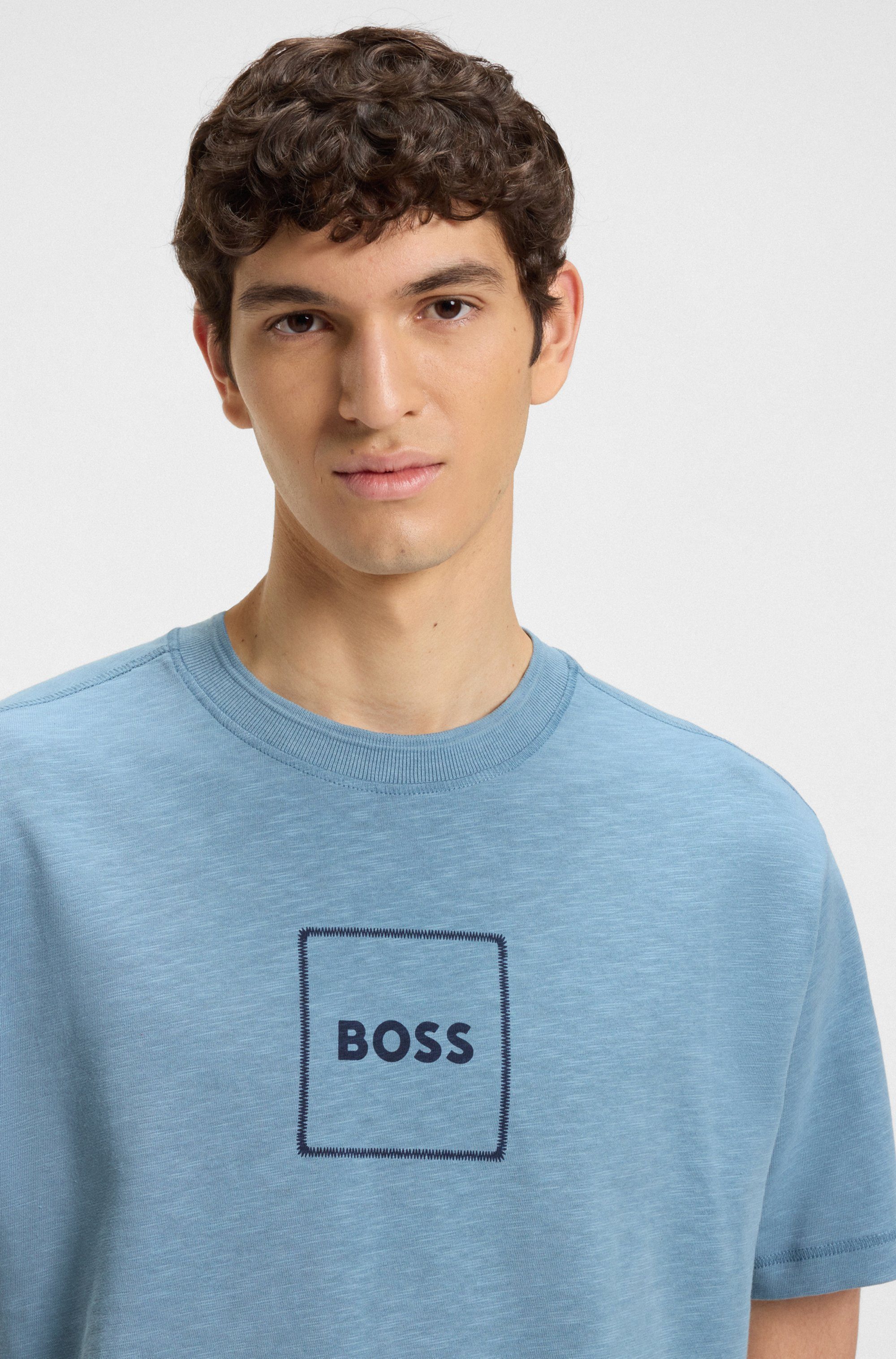 BOSS ORANGE T-Shirt Te linenlogo mit günstig online kaufen