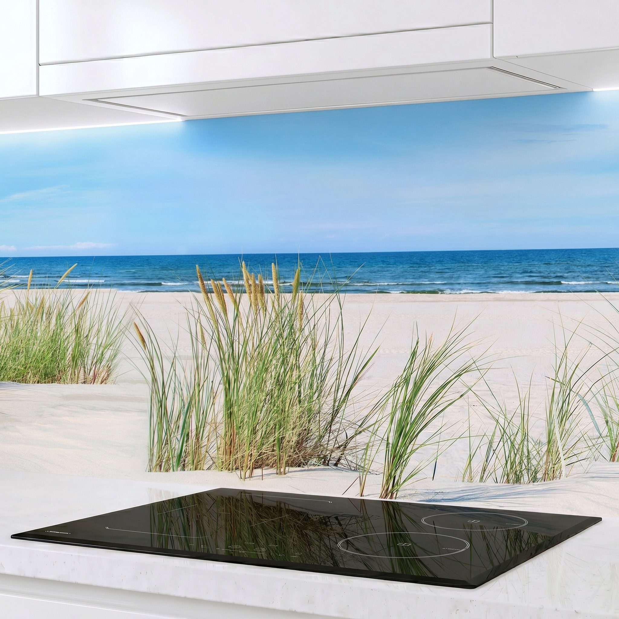 Rodnik Küchenrückwand Nordsee, monolithische ABS-Platte mit Direktdruck, formstabil und langlebig
