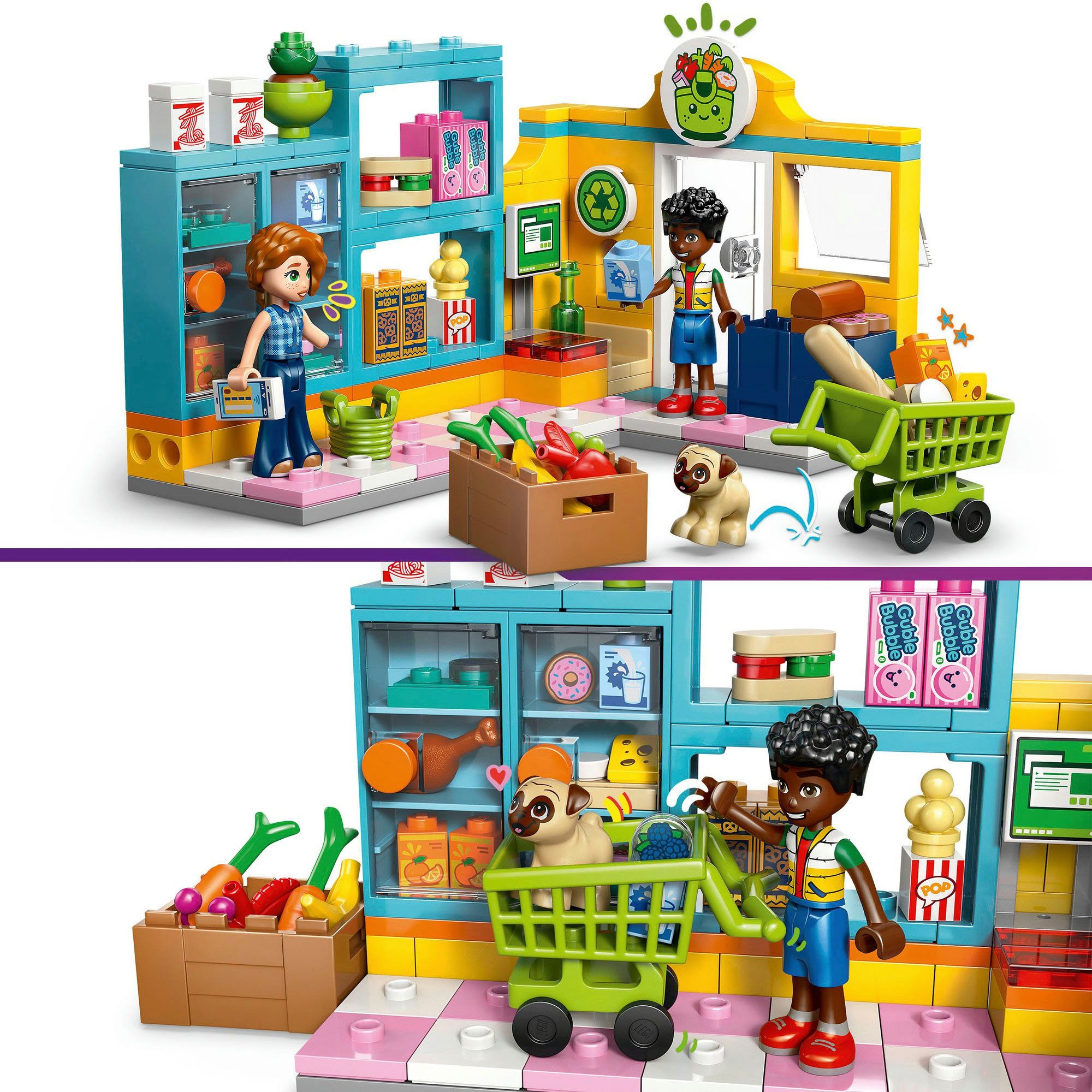 LEGO® Heartlake City Mini-Markt (42680), LEGO Friends Konstruktionsspielsteine, (176 St), Made in Europe – Bild 4 von 5