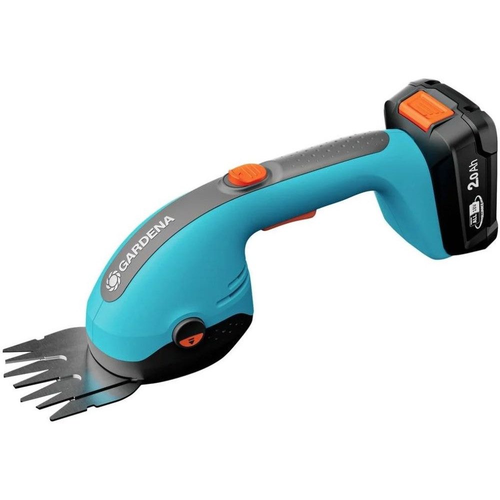 GARDENA Akku-Gras- und Strauchscherenset PowerCut 20/18V P4A Ready-To-Use Set Akku-Gras-/Strauchschere grau