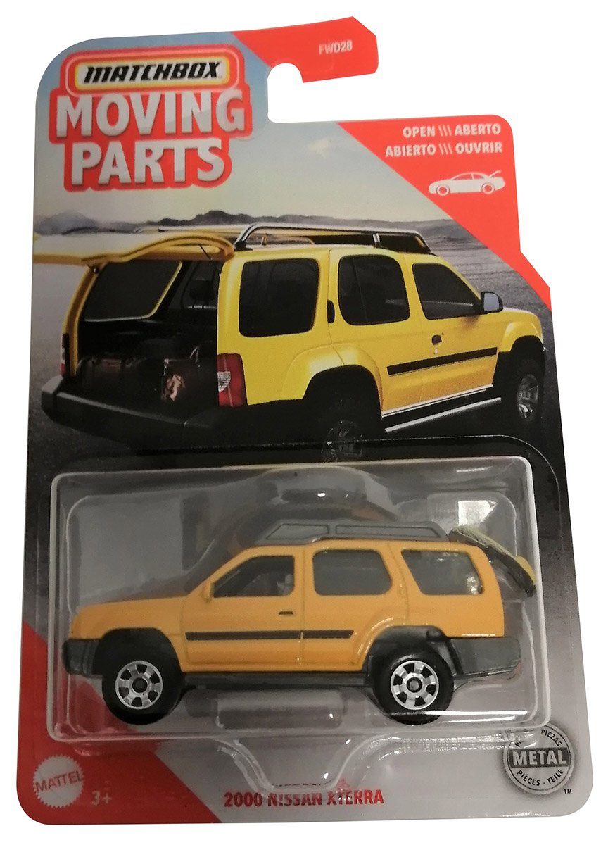 Mattel® Spielzeug-Auto Mattel GBH29-4B11 Matchbox Moving Parts 2000 Nissa, (Matchbox Moving Parts 2000 Nissan X-Terra)