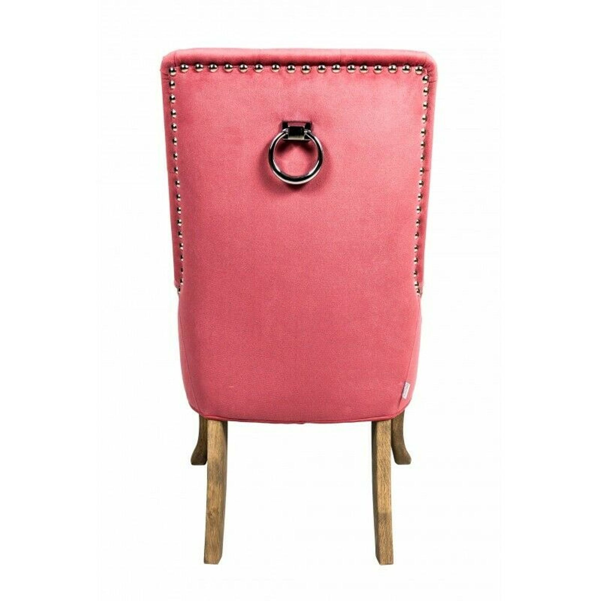 2xSet Stuhl, Rosa Stühle Stuhl Garnitur Chesterfield JVmoebel Neu Textil Hotel Design Gruppe Polster