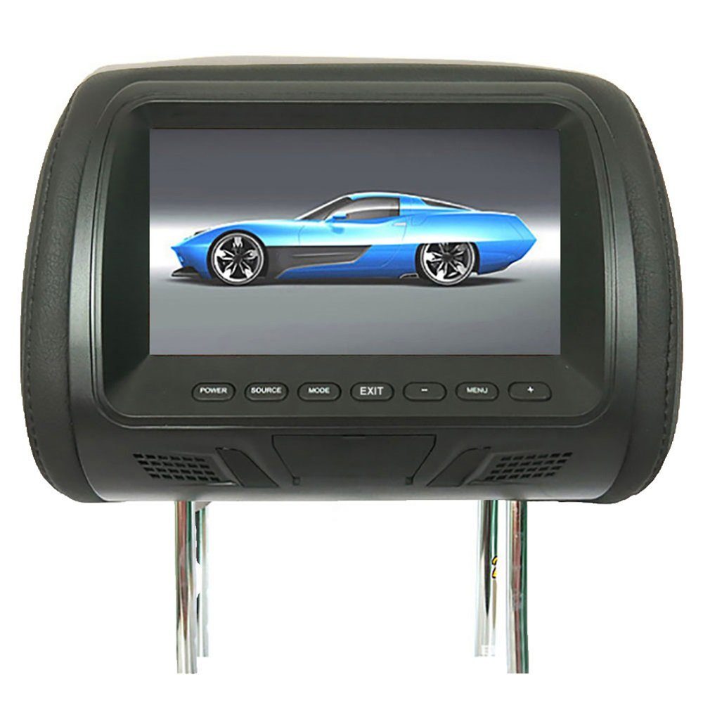 Rutaqian 7Zoll Auto Multifunktionsspieler Rücksitzunterhaltung Schwarz Monitor (Riemenantrieb) Multimedia-Spieler