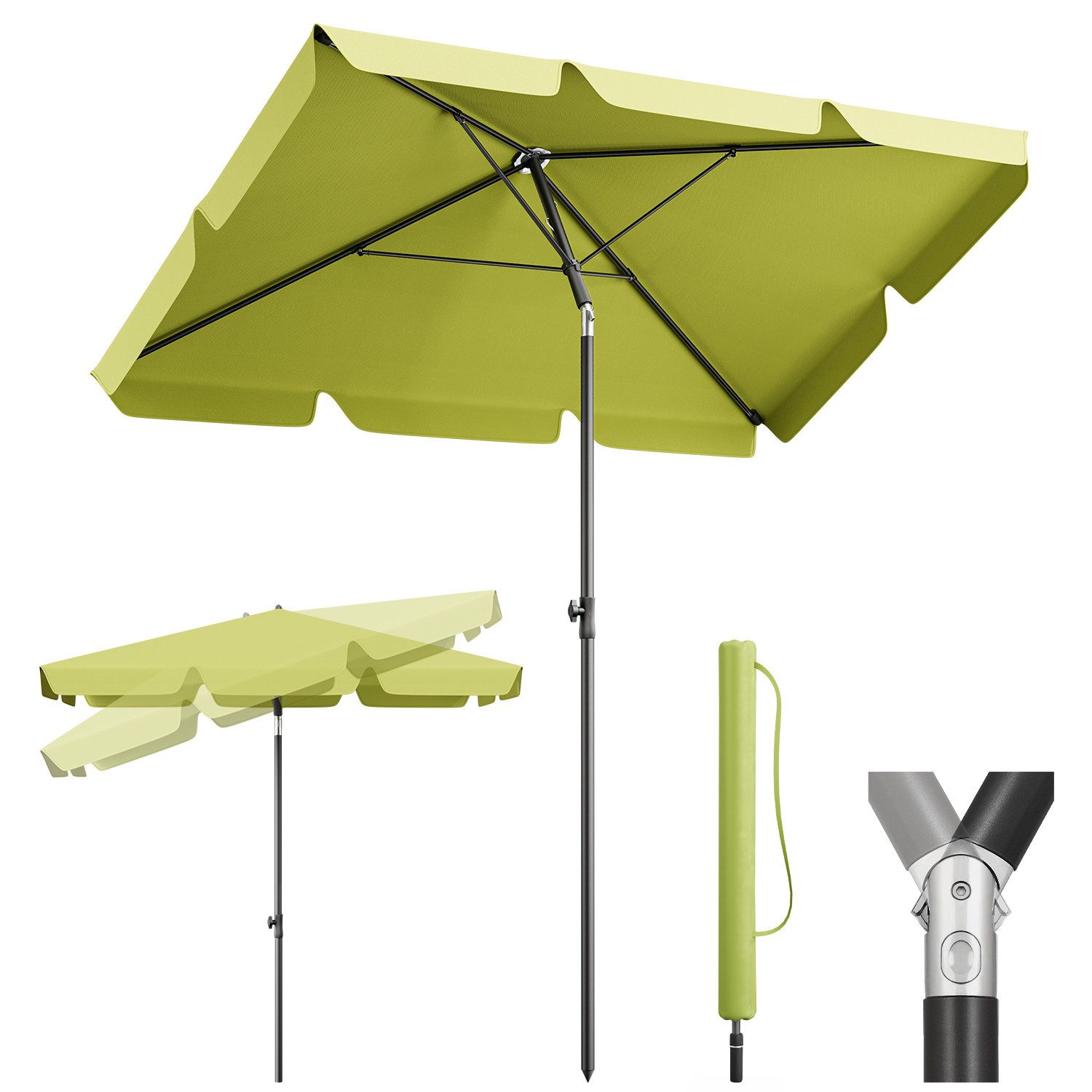 Sekey Sonnenschirm 200 x 125 cm günstig online kaufen