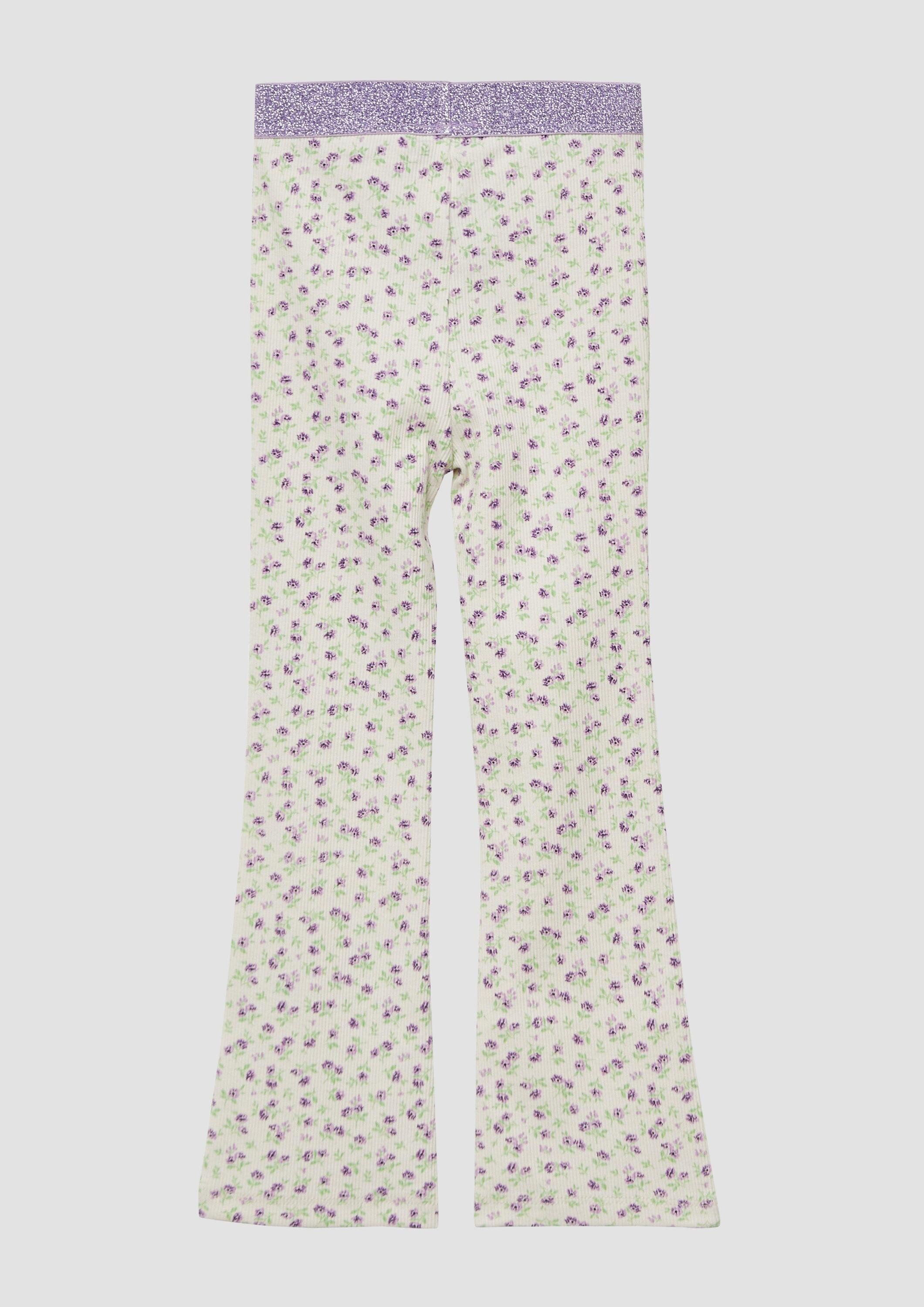 s.Oliver Leggings Leggings Ripp-Leggings mit Flared Leg