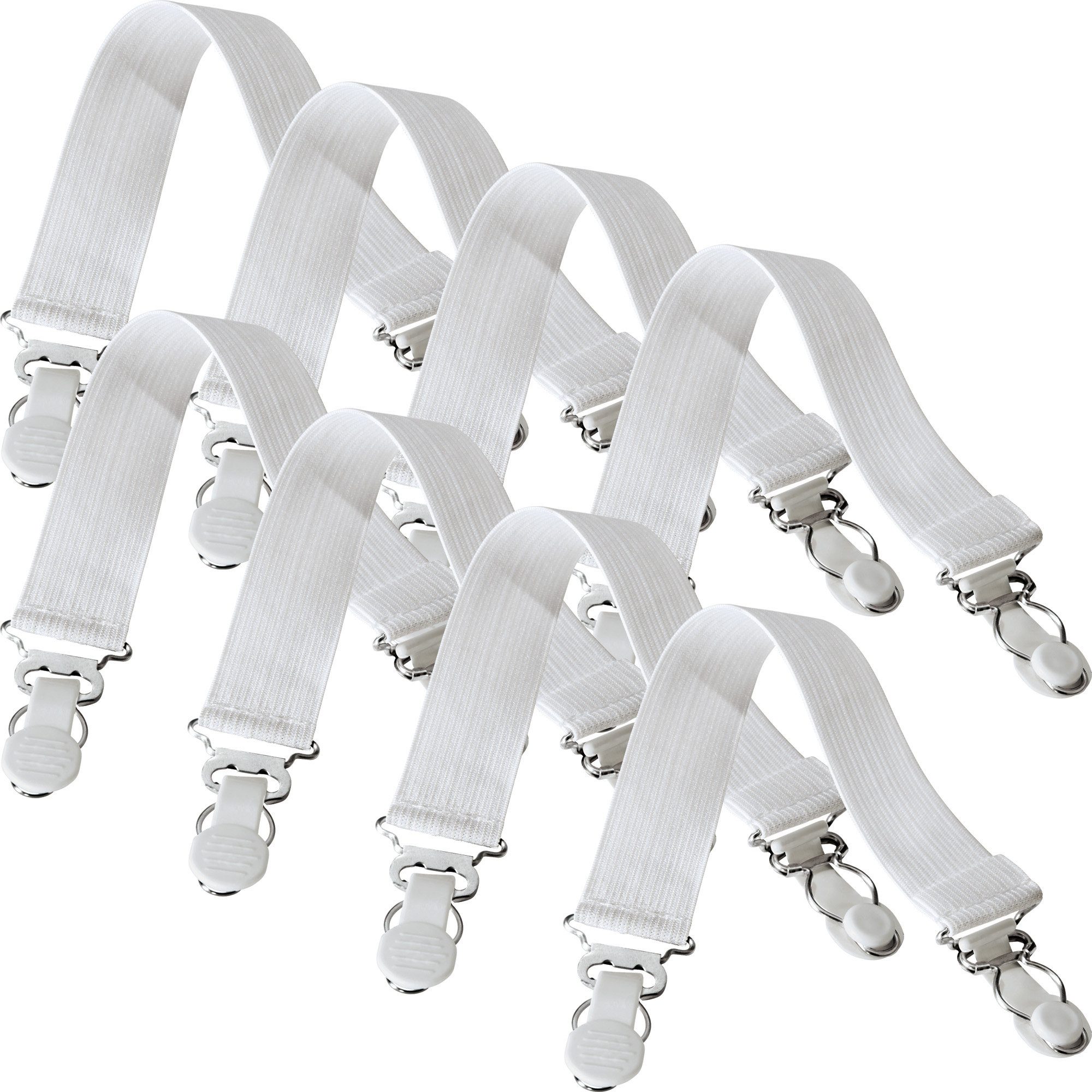 Matratzenauflage Bettlakenspanner 8er-Pack WENKO, Uni