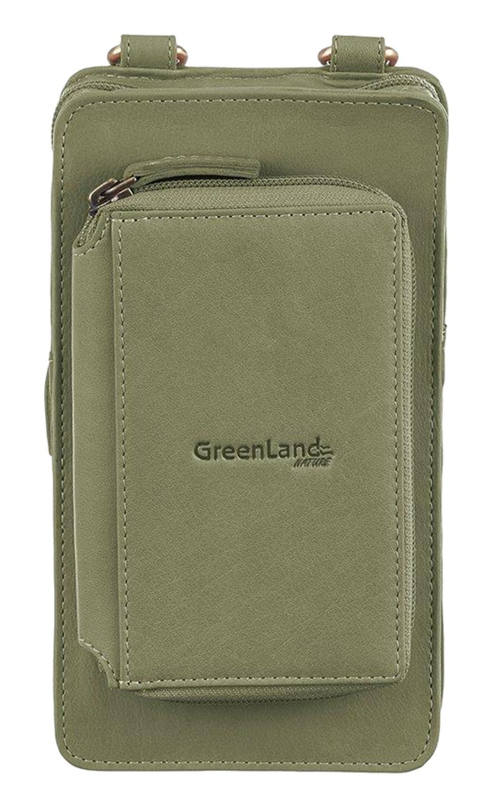 GreenLand Nature Handytasche Phone Bag / Wallet, aus echtem Rindsleder