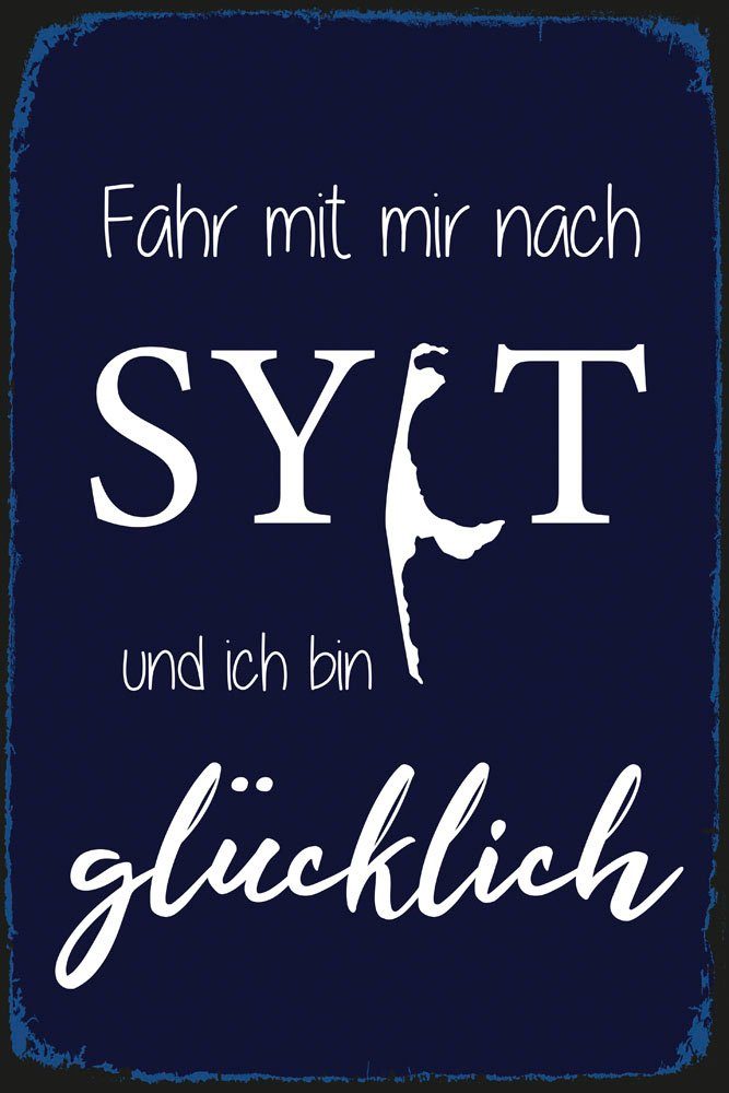 queence Metallbild Fahr mit mir nach günstig online kaufen