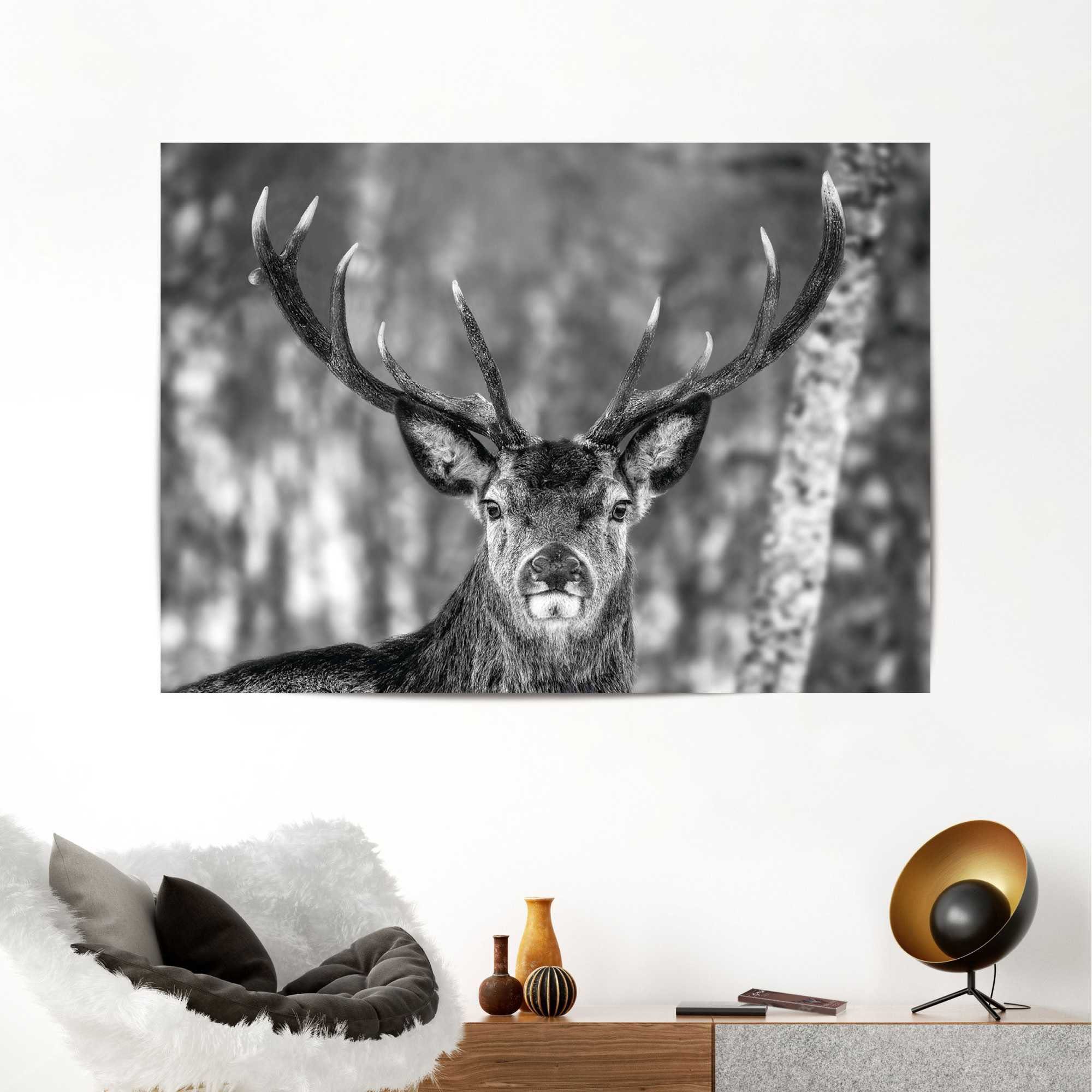Reinders! Poster »Hirsch im Winter«-HomeTrends