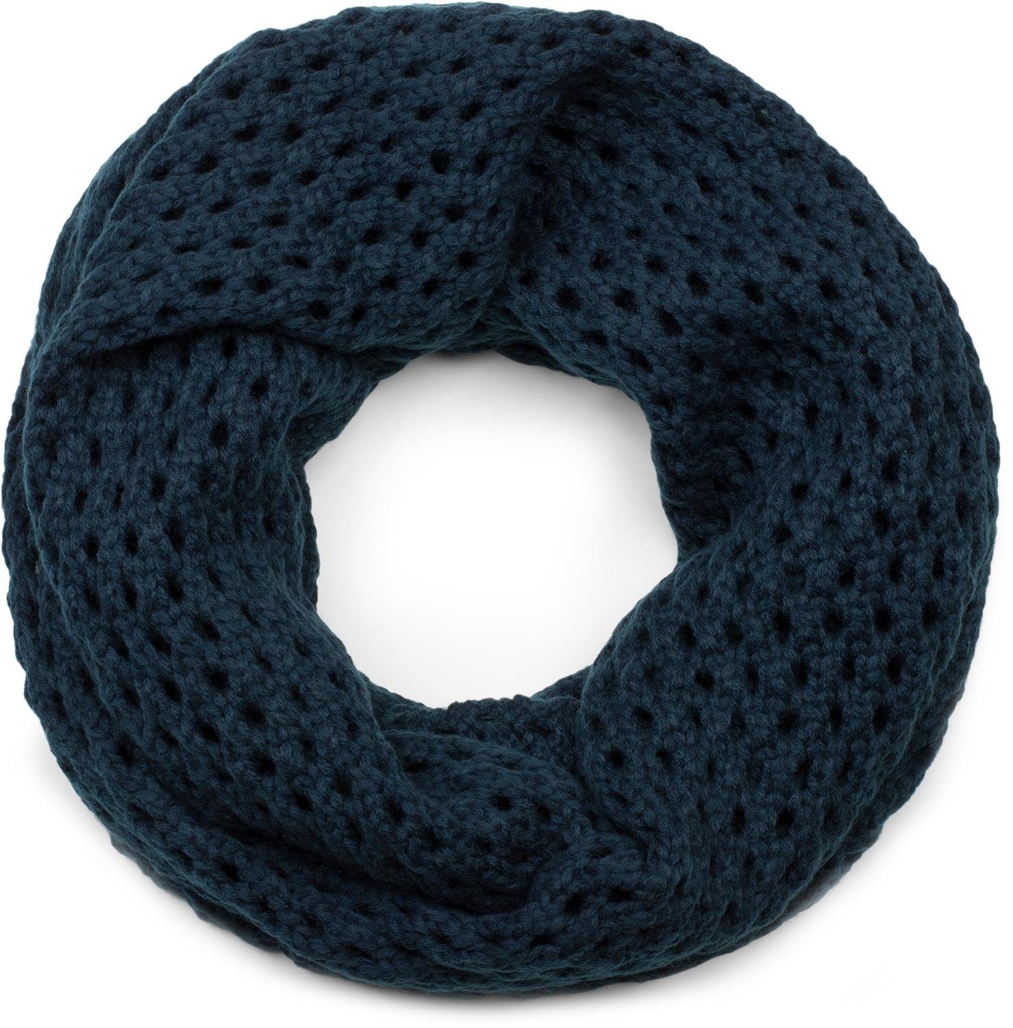 Strickschal Strick Loop Schal mit Loch Muster