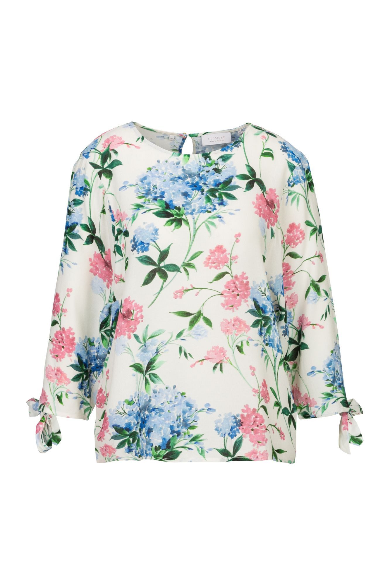 RICHROYAL Langarmbluse D-Bluse mit floraler Leichtigkeit günstig online kaufen