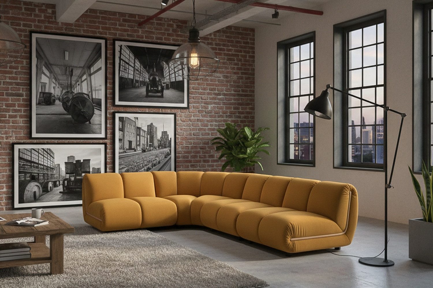 KAWOLA Sofa LAYLA – Modulares Sofa 4-tlg. – Ecksofa Samt – wandelbare Couch, Flexibel kombinierbar, bequemer Velvet-Bezug, hoher Sitzkomfort