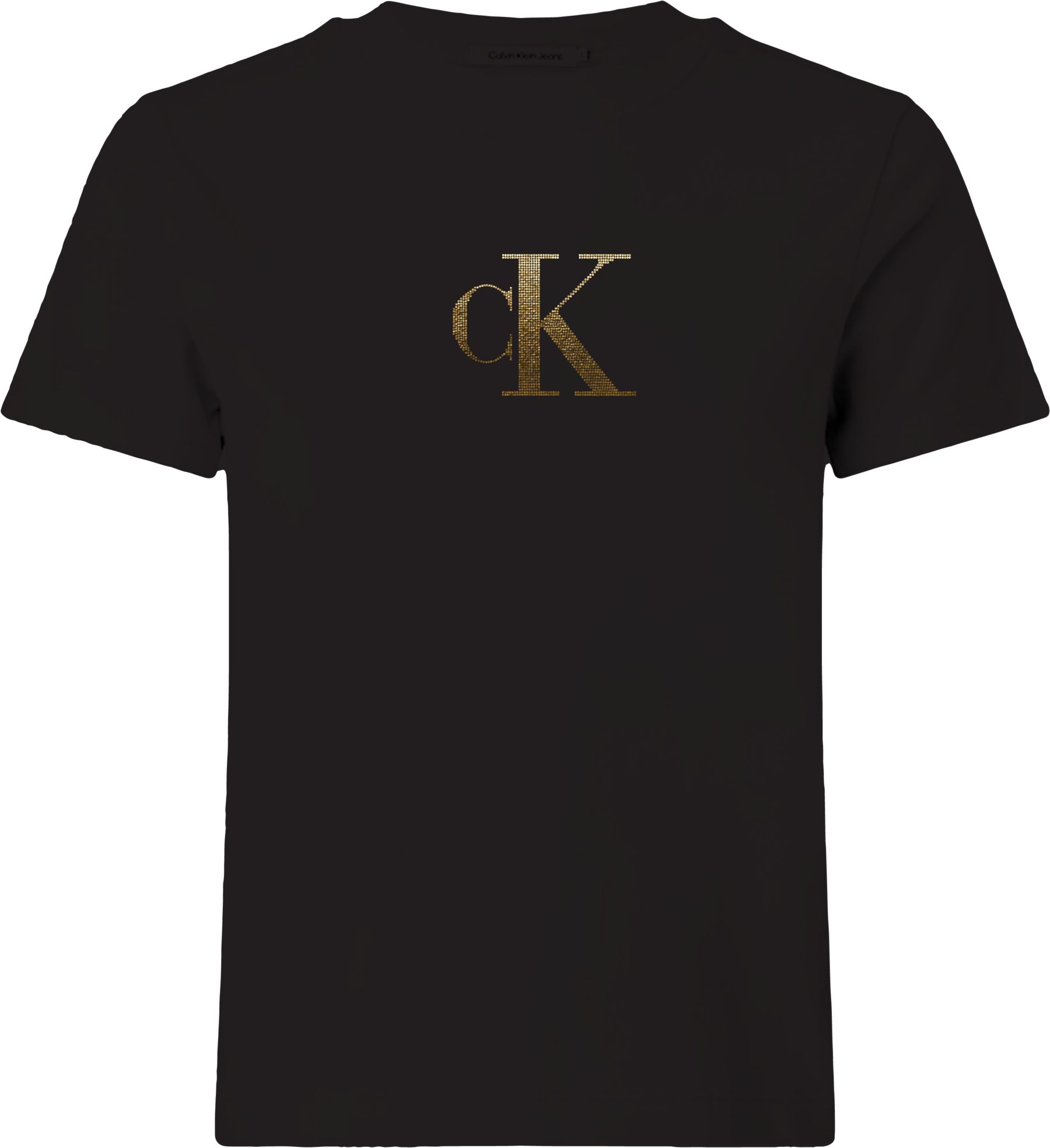 Calvin Klein Jeans T-Shirt Regular Fit, glänzender Logodruck, Rundhalsaussc günstig online kaufen