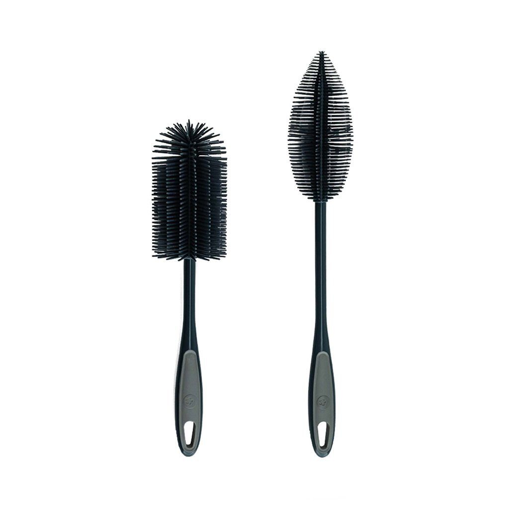 Kochblume Reinigungsbürsten-Set Silikon II, (Spar-Set, 2-tlg), Köpfe untereinander austauschbar