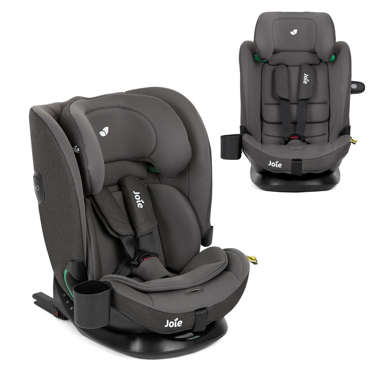Joie Autokindersitz i-Bold R129 - Thunder, ab: 15 Monaten, bis: 12 Jahren, Kinder Autositz ab 15 Monate - 12 Jahre (76 cm - 150 cm) mit Isofix