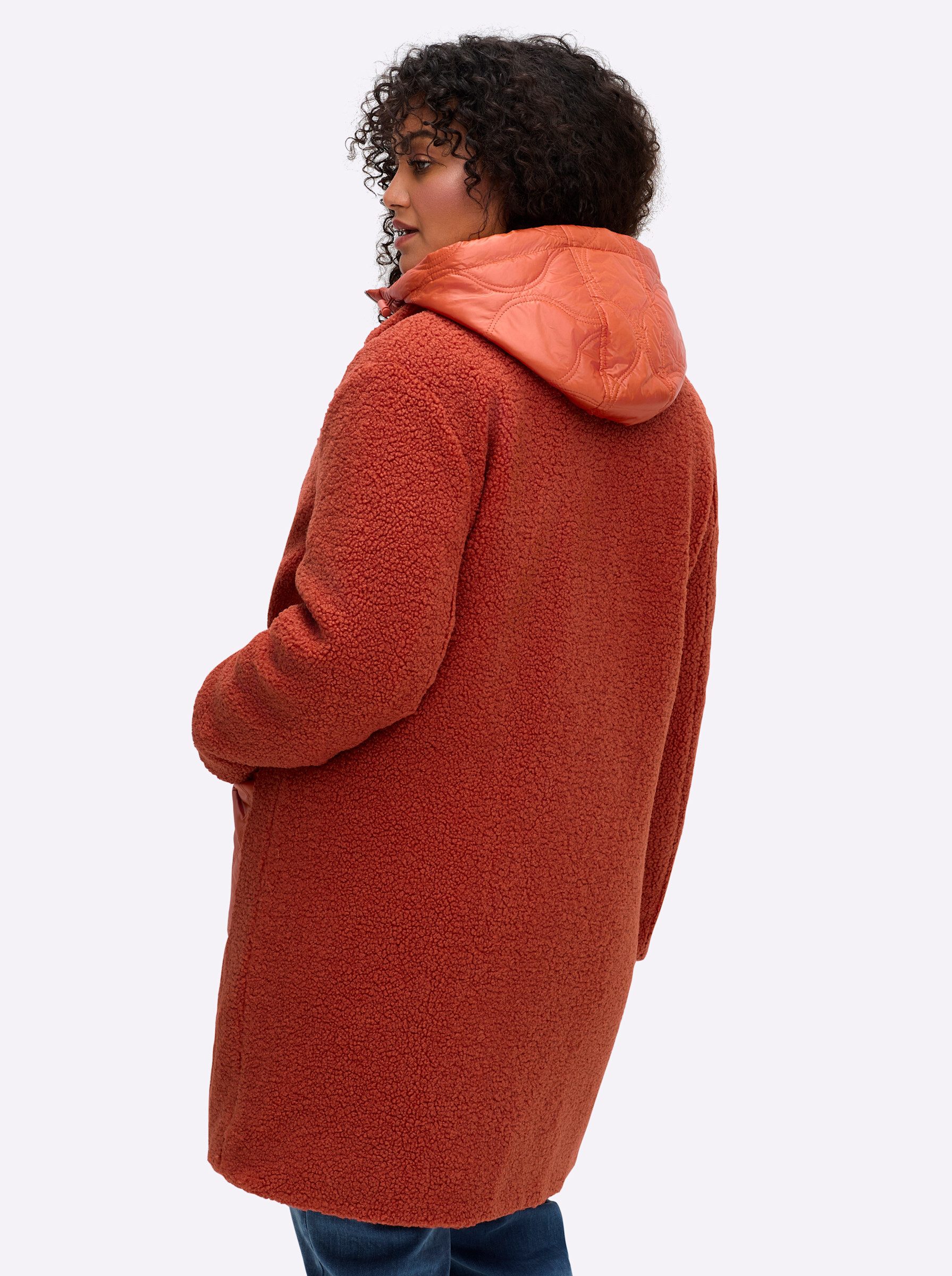 Sheego Langmantel Fleecemantel . günstig online kaufen