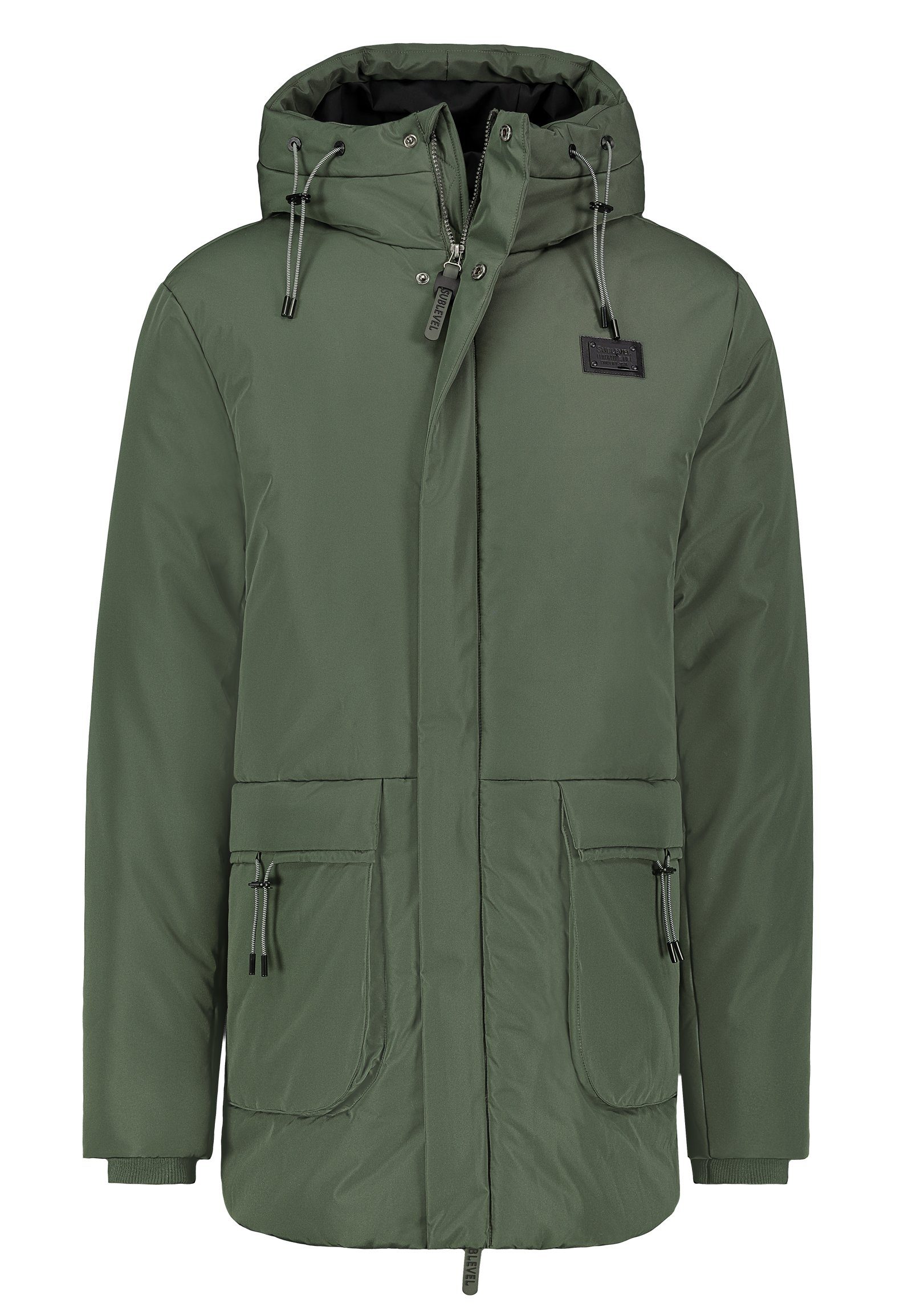 SUBLEVEL Parka warme Herren Winter Jacke Parka Outdoor Luxus Anorak Wintermantel