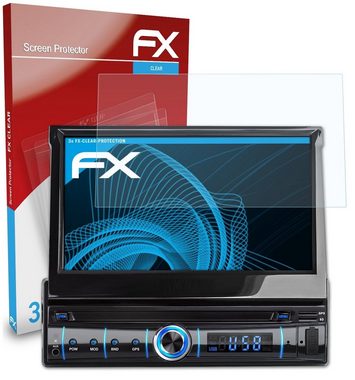 atFoliX Schutzfolie Displayschutz für Xomax XM-VRSUA737, (3 Folien), Ultraklar und hartbeschichtet