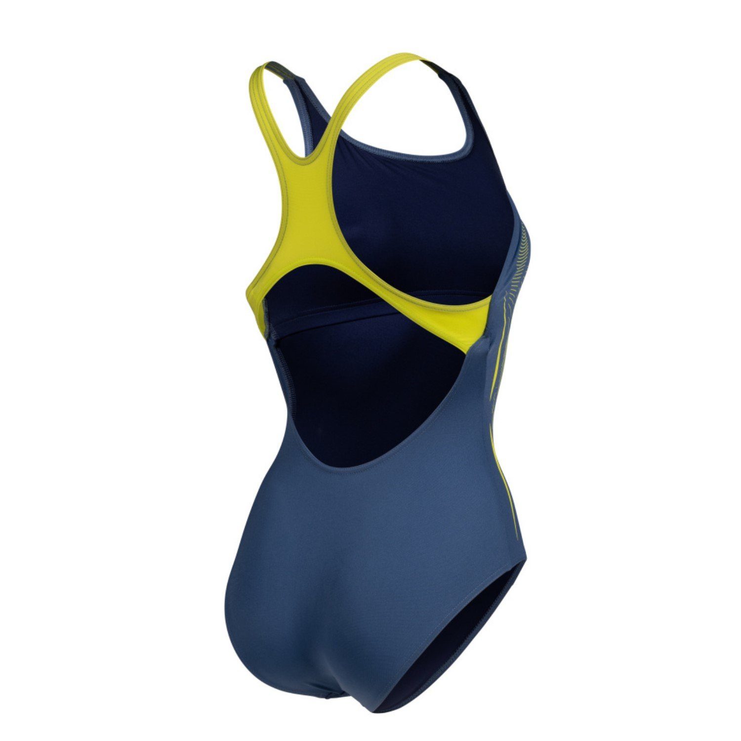 blau-lime Pro Swimmsuit 100 Swim chlorbeständig Badeanzug Graphic langlebig, Arena % zu