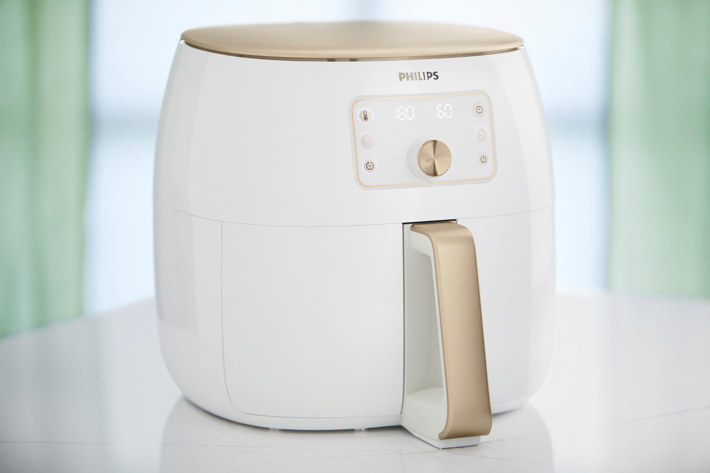 Premium W, Airfryer weiß 2225 HD9870/20 Sensing XXL, Heißluftfritteuse Smart Philips 1,4kg, Fassungsvermögen Technologie