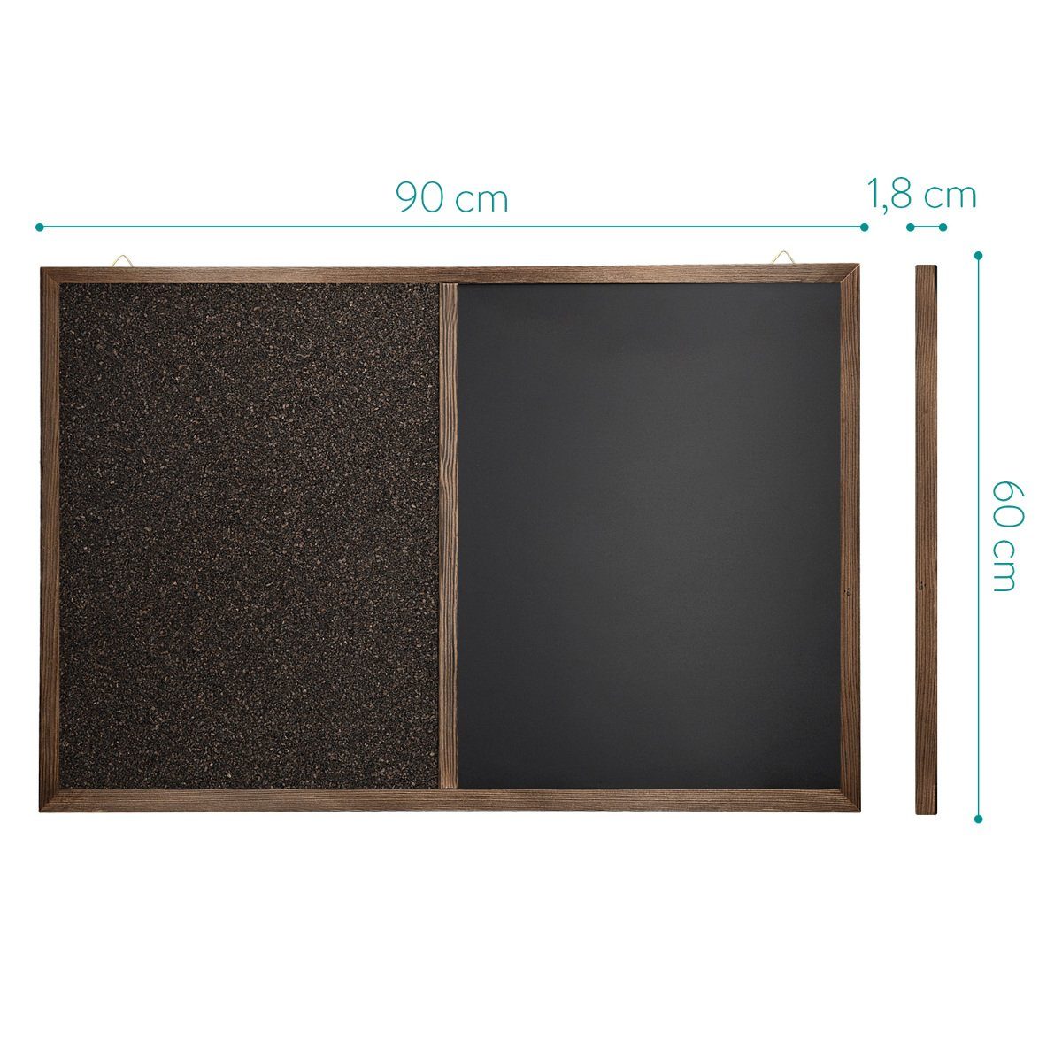 Umtiti Kreidetafel-Kalender Mit Kork-Pinnwand – 33 X 43,2 Cm, Magnetisch