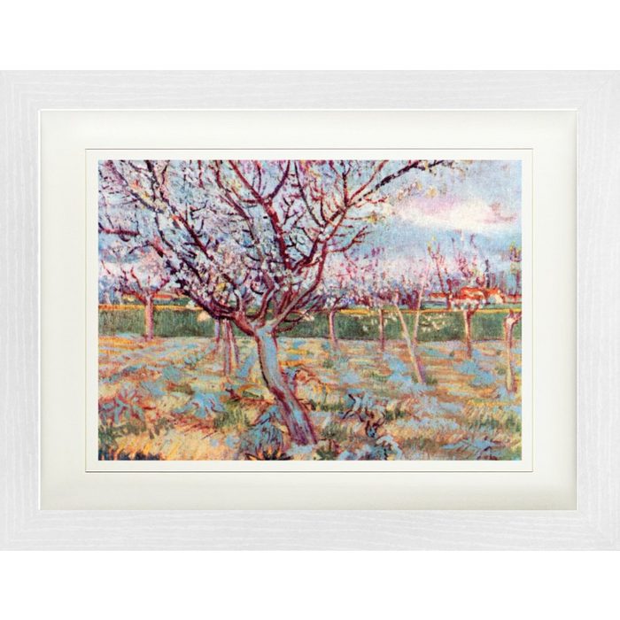 1art1 Bild mit Rahmen Vincent Van Gogh - Blühende Bäume 1888