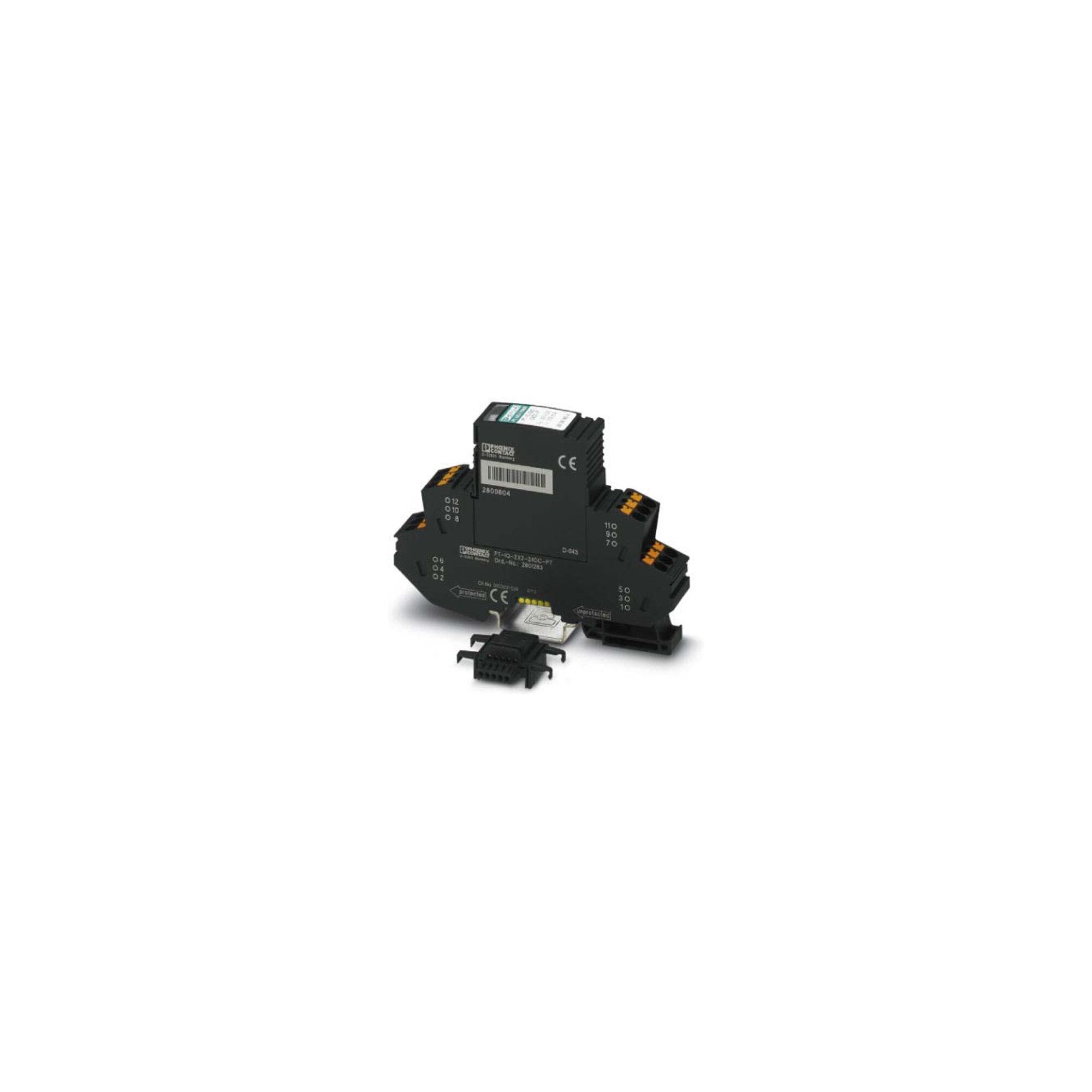 Phoenix Contact Sicherungshalter Phoenix Contact Überspannungsschutz-Gerät für 4 Signaladern PT-IQ-4X1+