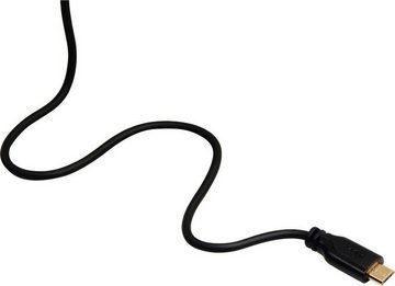 Hama Micro-USB-Kabel, vergoldet, verdrehsicher, Schwarz, 0,75 m USB-Kabel USB-Kabel, USB Micro-B, USB Typ A, Micro-USB, (750 cm)