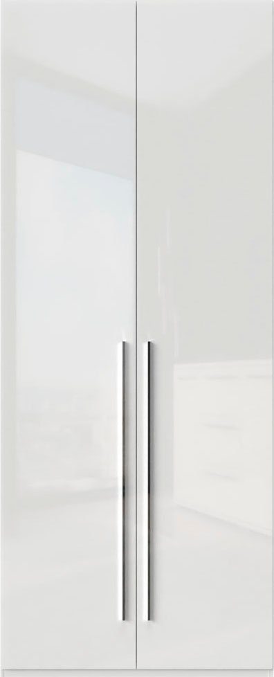 Places of Style Kleiderschrank Piano, UV lackiert, hochglänzend in beige oder weiß, FSC-zertifiziert (Made in Europe) in vielen Breiten, Höhe 224cm, mit Soft-Close Funktion