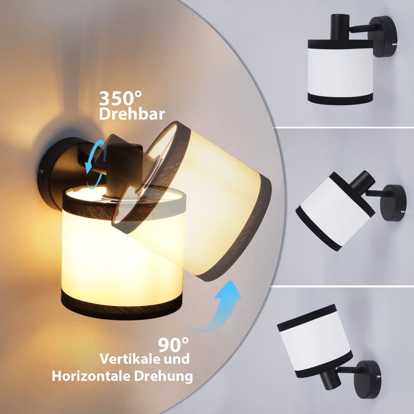 Nettlife Deckenstrahler 1/2//3/4/6 Flammig Schwarz Vintage günstig online kaufen