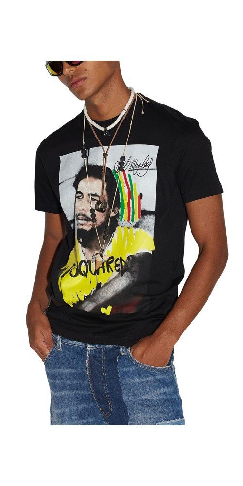 Dsquared2 Print-Shirt Dsquared2 Bob Marley T-Shirt günstig online kaufen
