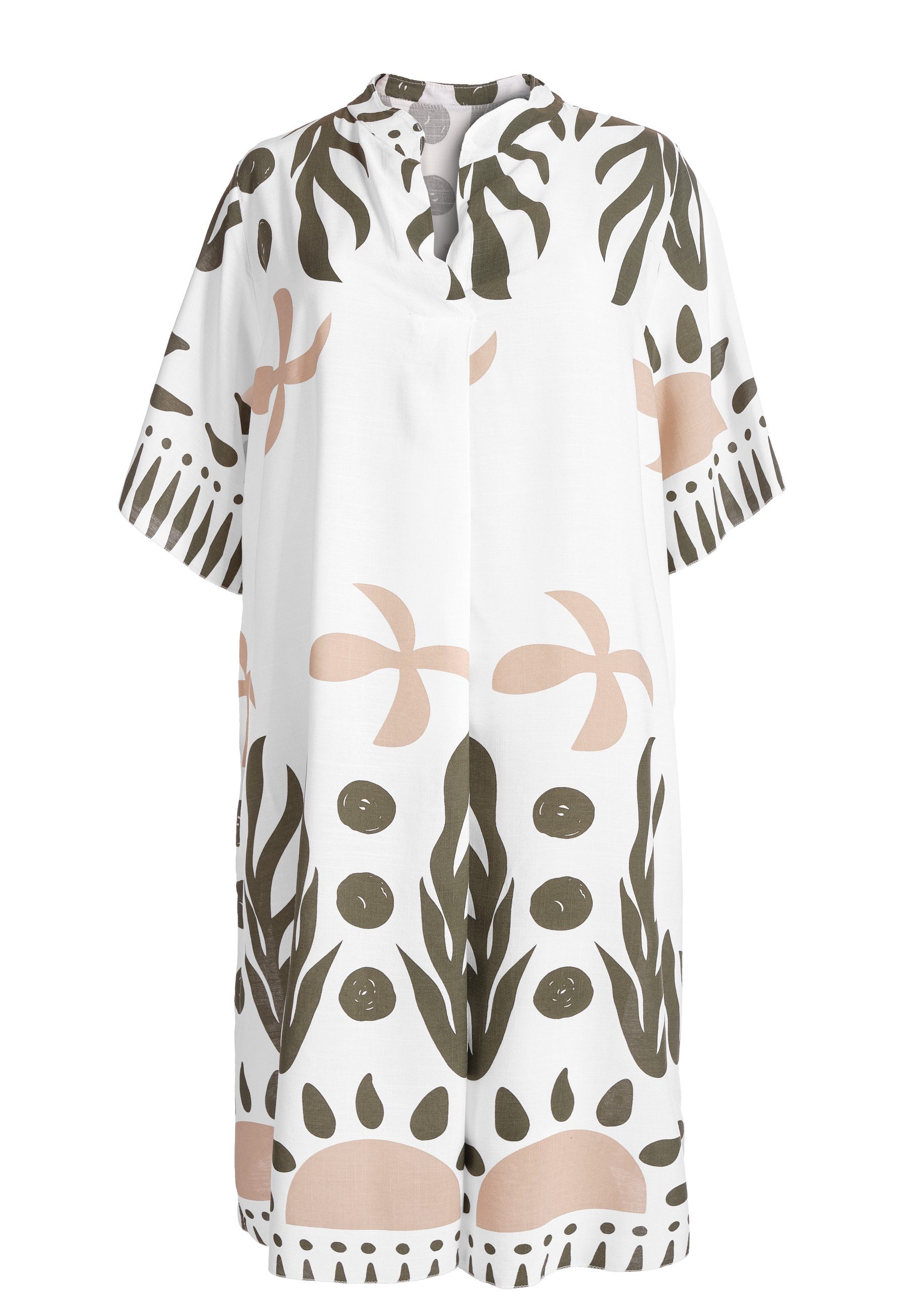 PEKIVESSA Sommerkleid Weites Blusenkleid wadenlang kurzarm günstig online kaufen