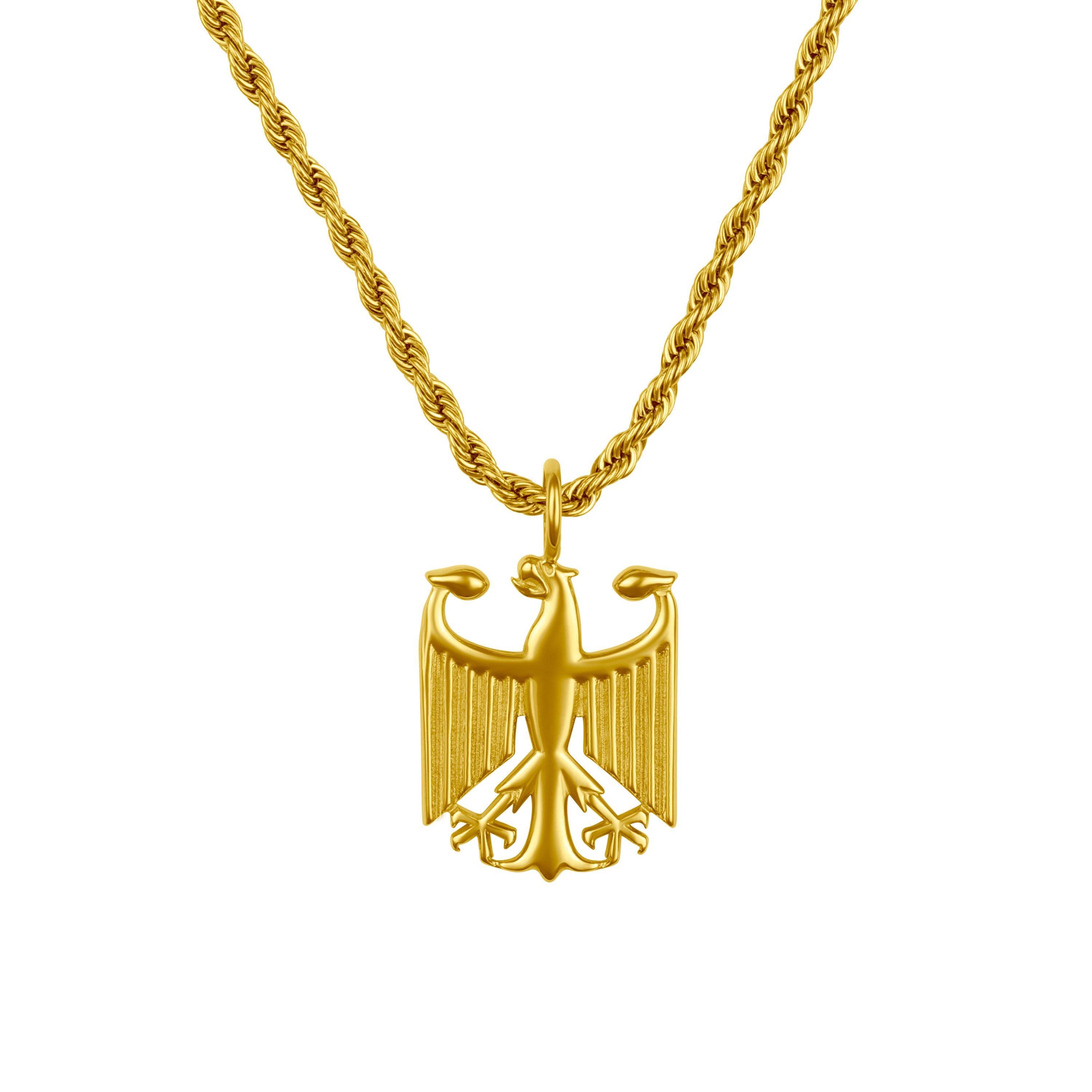 d'origine Kette mit Anhänger Deutschland Kette Herren – Bundesadler Wappen günstig online kaufen