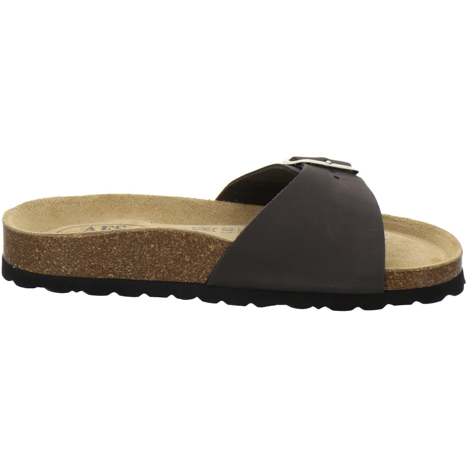 AFS-Schuhe 211282 Sommer Pantolette für Damen mit Fußbett, bequeme Sandalen aus Leder