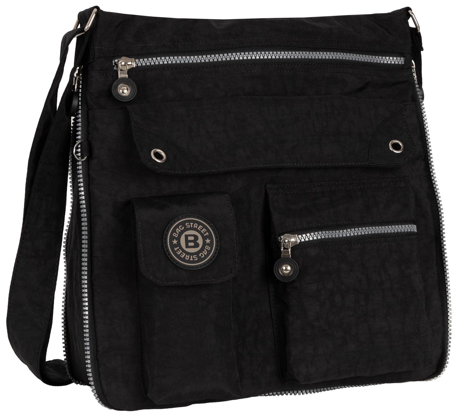 Umhängetasche Damentasche Umhängetasche Handtasche Schultertasche Schwarz Schwarz