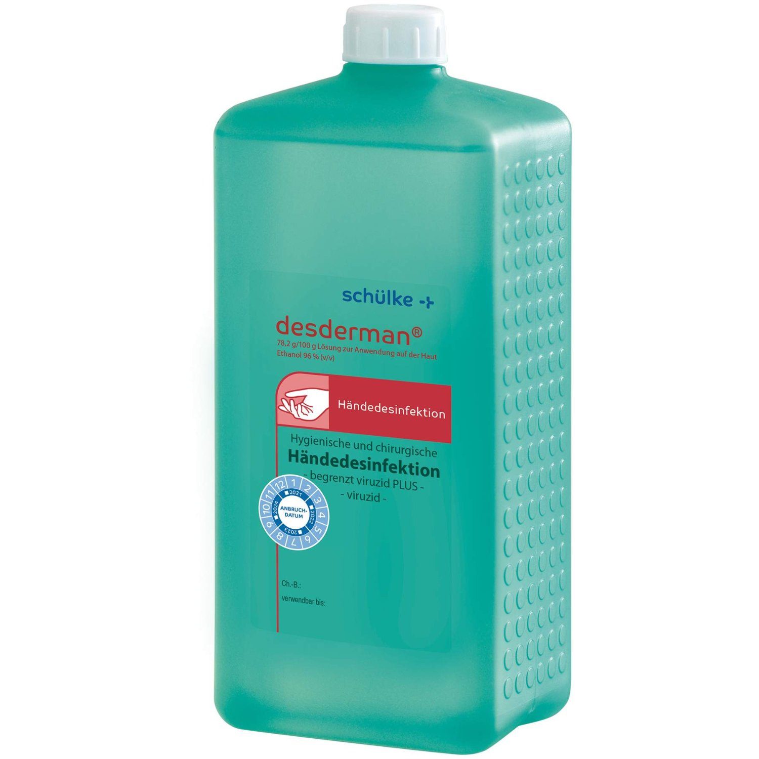SCHÜLKE & MAYR GmbH Schülke Desderman Händedesinfektionsmittel 1 L Euroflasche Hand-Desinfektionsmittel (Einzelartikel, [1-St. 1 Verpackung à 1000 ml)