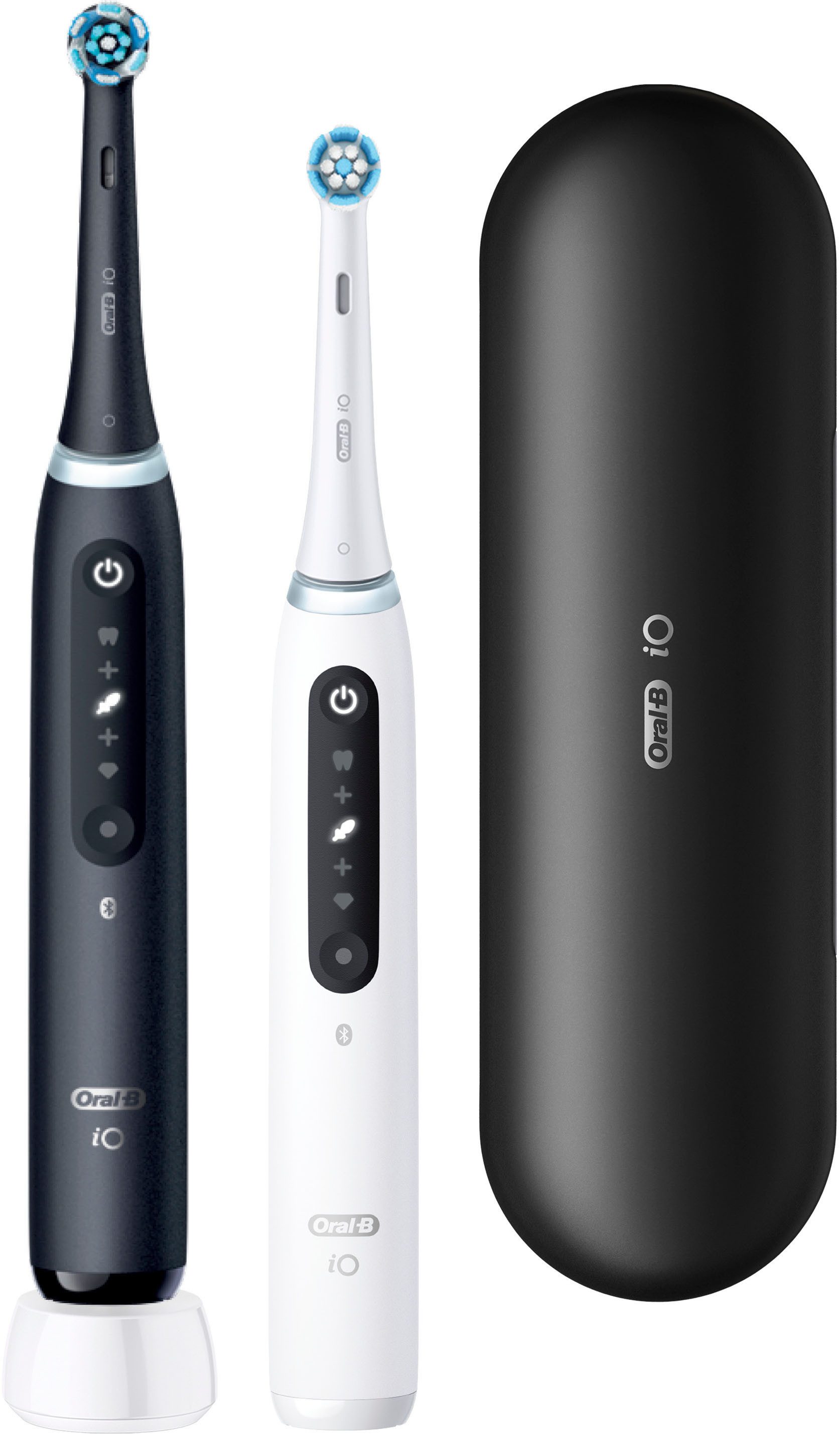 Oral-B Elektrische Zahnbürste iO 5 Duopack, Aufsteckbürsten: 2 St., mit Magnet-Technologie, LED-Anzeige, 5 Putzmodi, Reiseetui – Bild 2 von 5