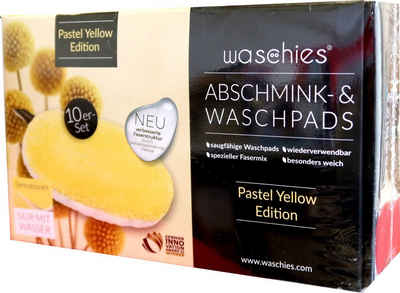 waschies Abschminkschwamm »Pastel Yellow«, 10 tlg.