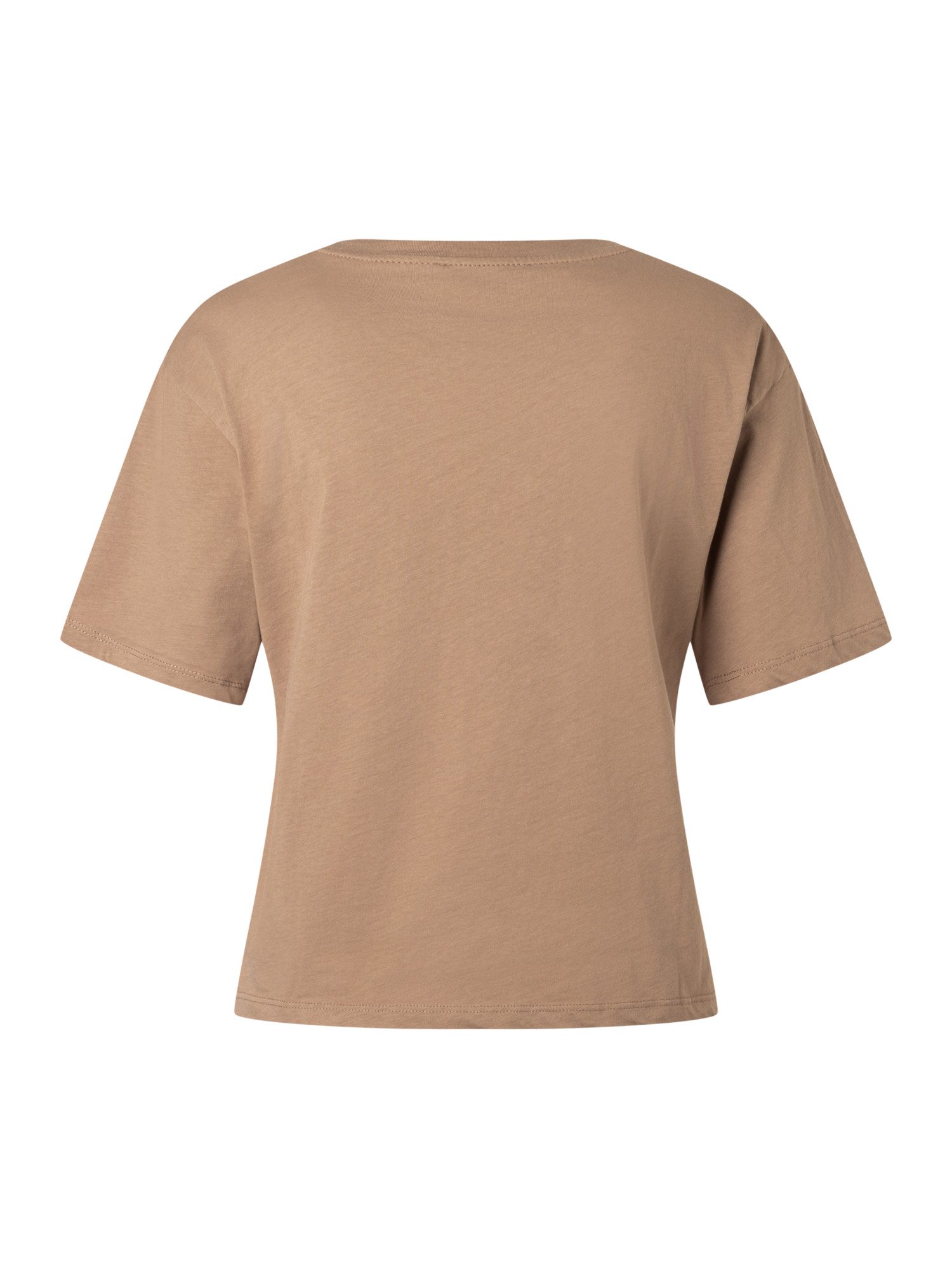 MORE&MORE Kurzarmshirt edles Kurzarmshirt, Pailletten-Blume