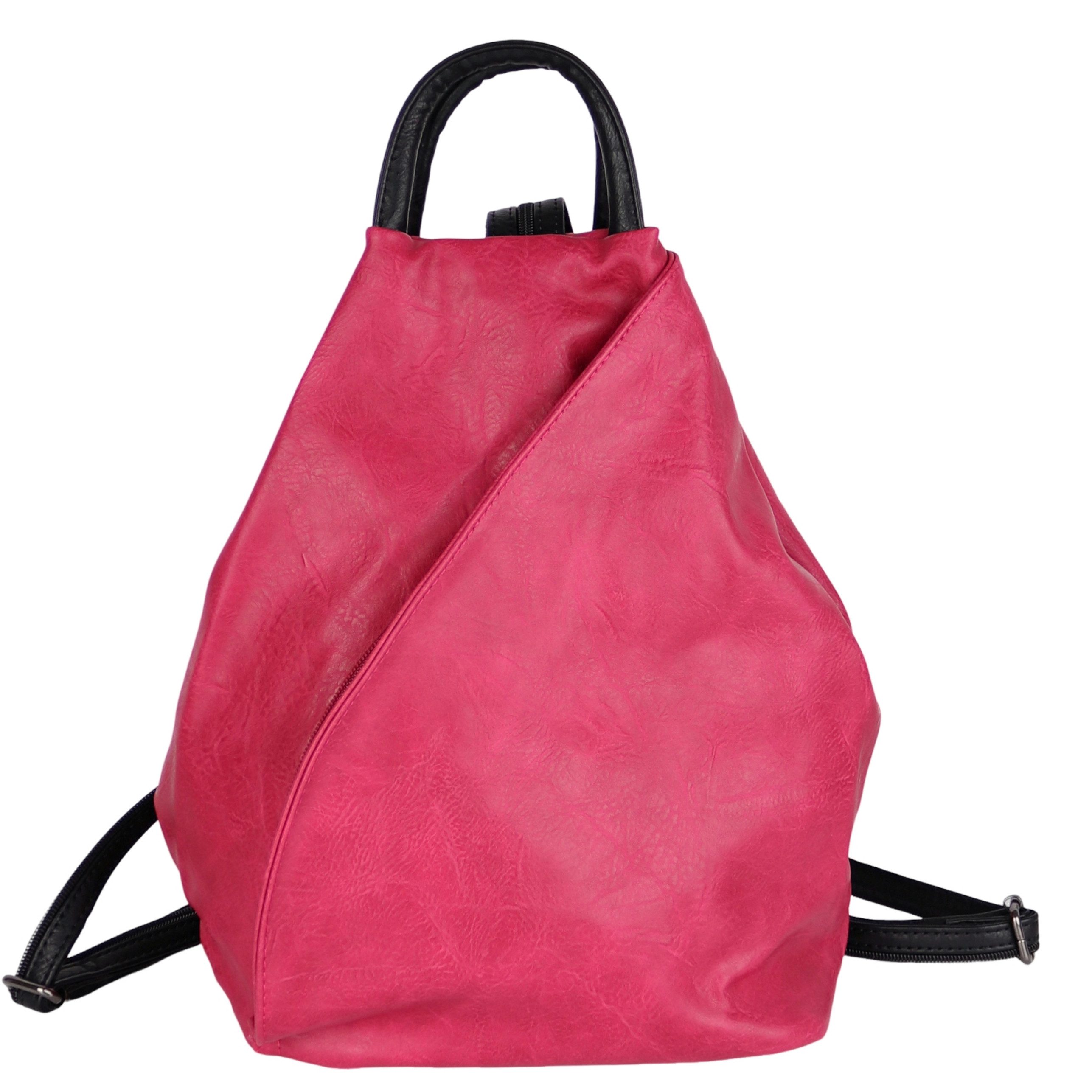 Tagesrucksack Damen Rucksack aus Kunstleder