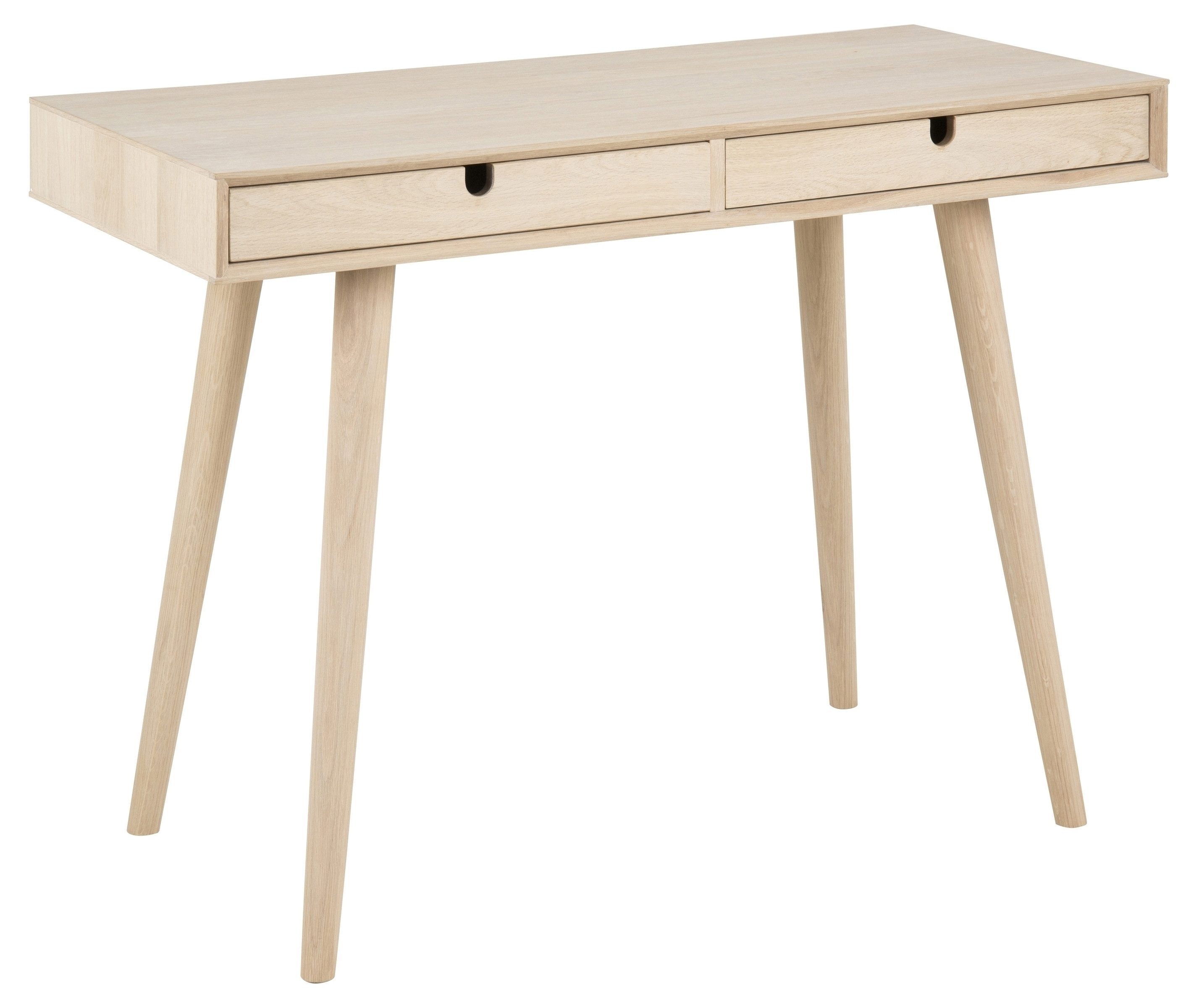 Schreibtisch in Eiche weiss pigmentiert - 100x74x45cm (BxHxT)