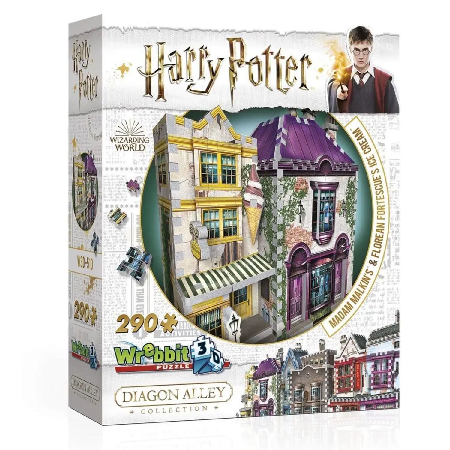 JH-Products Puzzle Madam Malkin's Anzüge & Florean Fortescue's Eissalon - Harry..., 290 Puzzleteile