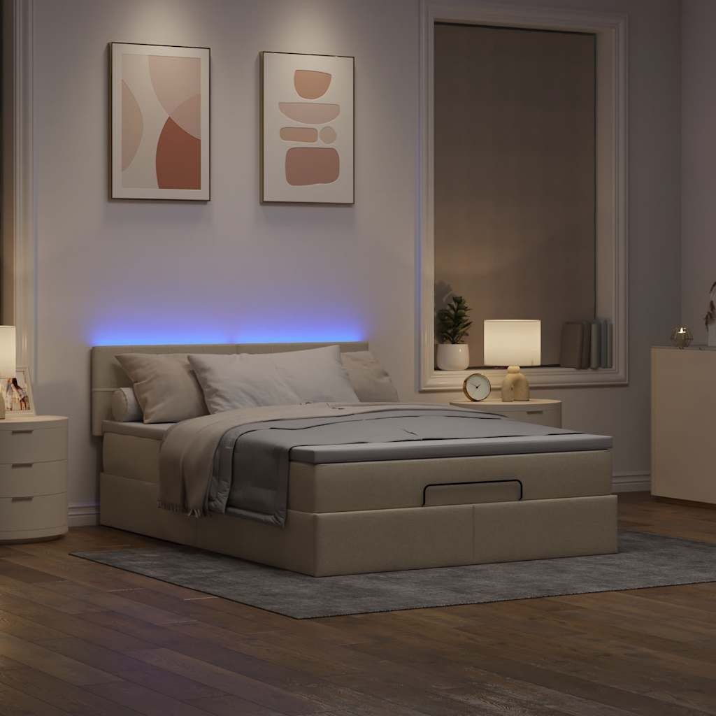 vidaXL Bett Ottomane Bett mit Matratze günstig online kaufen