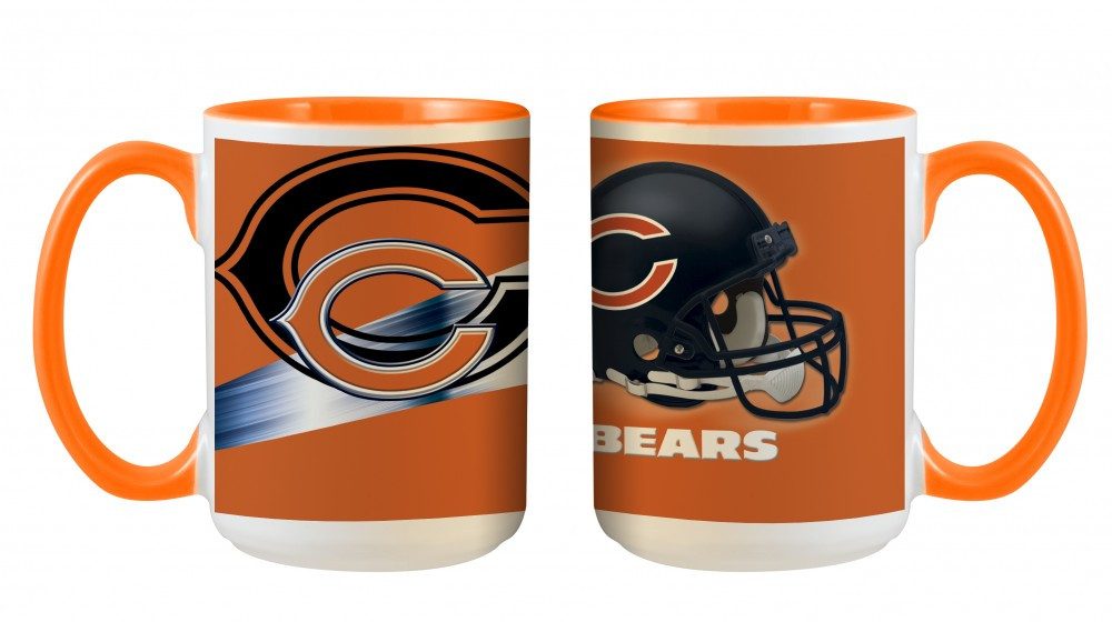 Chicago Bears Becher Chicago Bears 3D Inner Color Mug 445ml, Keramik